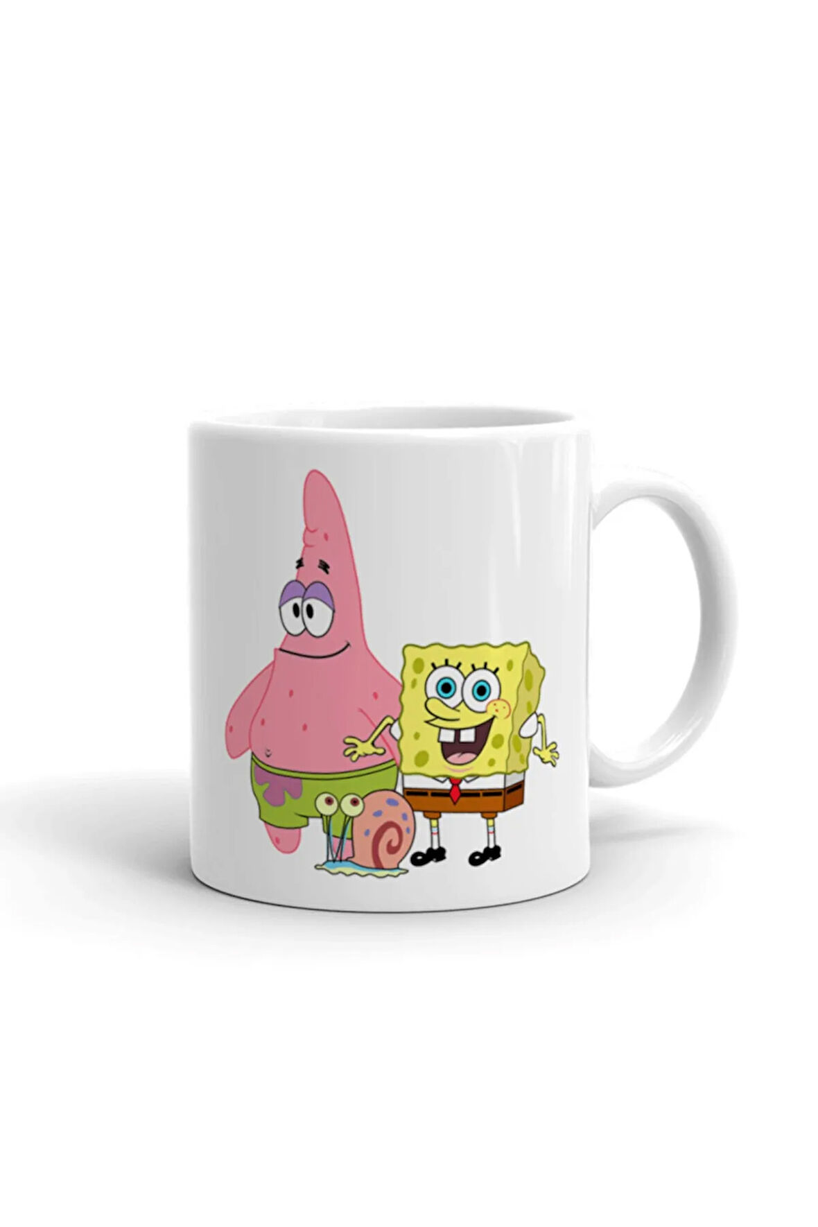 Süngerbob Ve Patrick ithal Porselen Seramik Kupa Bardak