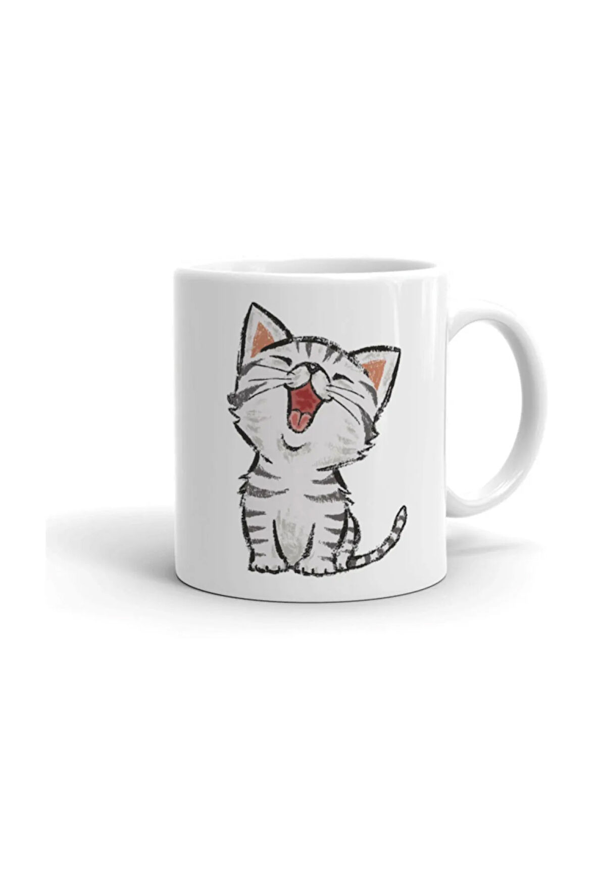Sevimli Minik Kedi Seramik ithal Porselen Seramik Kupa Bardak