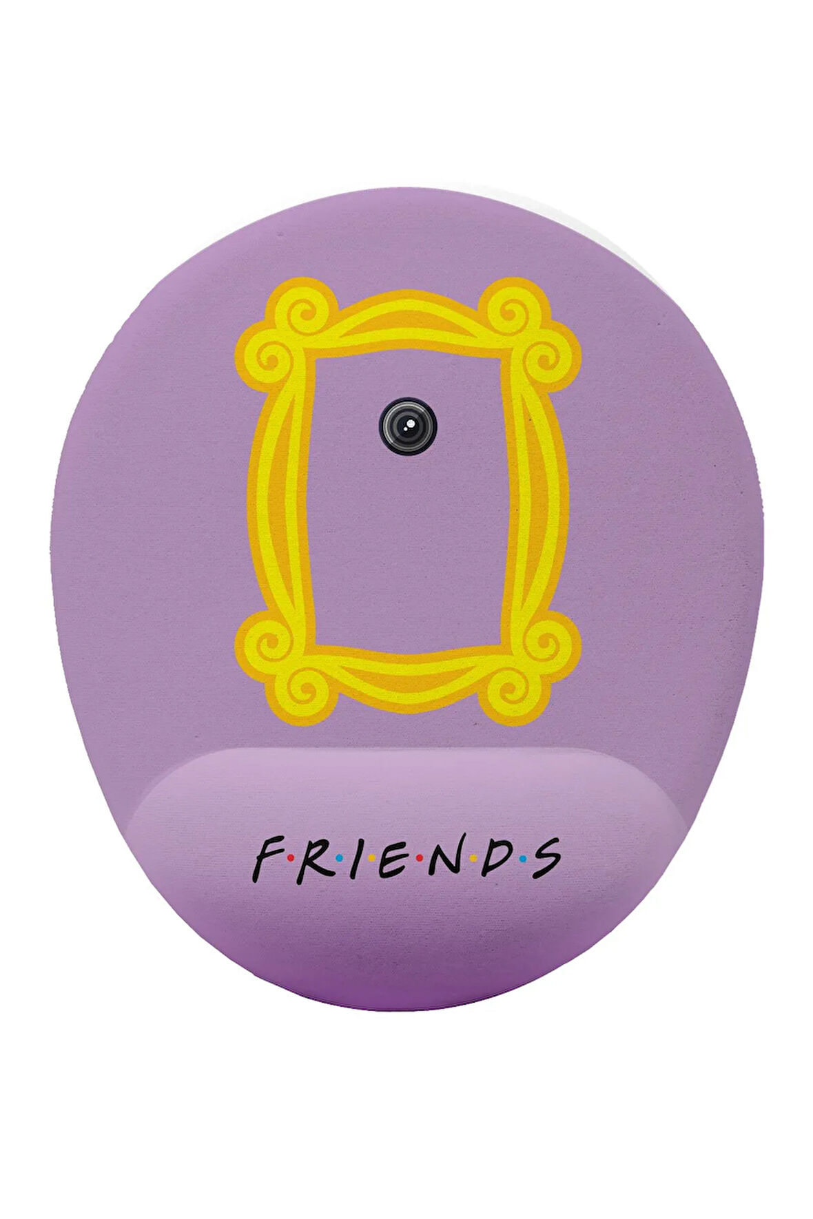 Friends Çerçeve Baskılı Bilek Destekli Kaymaz Buruşmaz Kırılmaz Mouse Pad