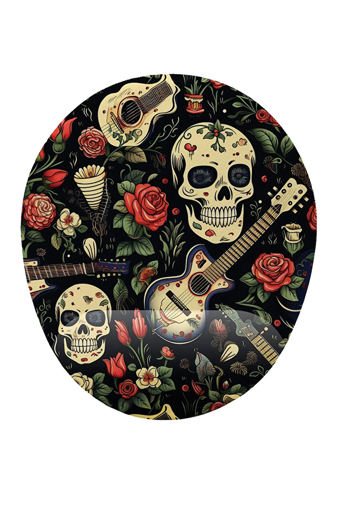 Kuru Kafa Gitar Bilek Destekli Kaymaz Buruşmaz Kırılmaz Mouse Pad