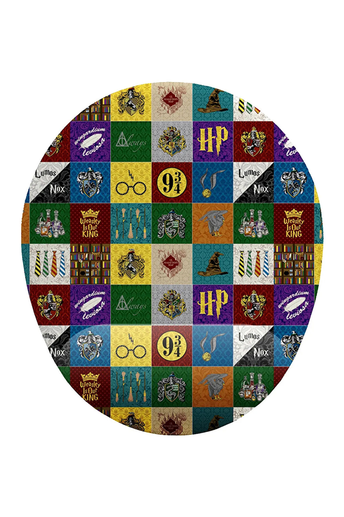 Harry Potter Simgeleri Bilek Destekli Kaymaz Buruşmaz Kırılmaz Mouse Pad