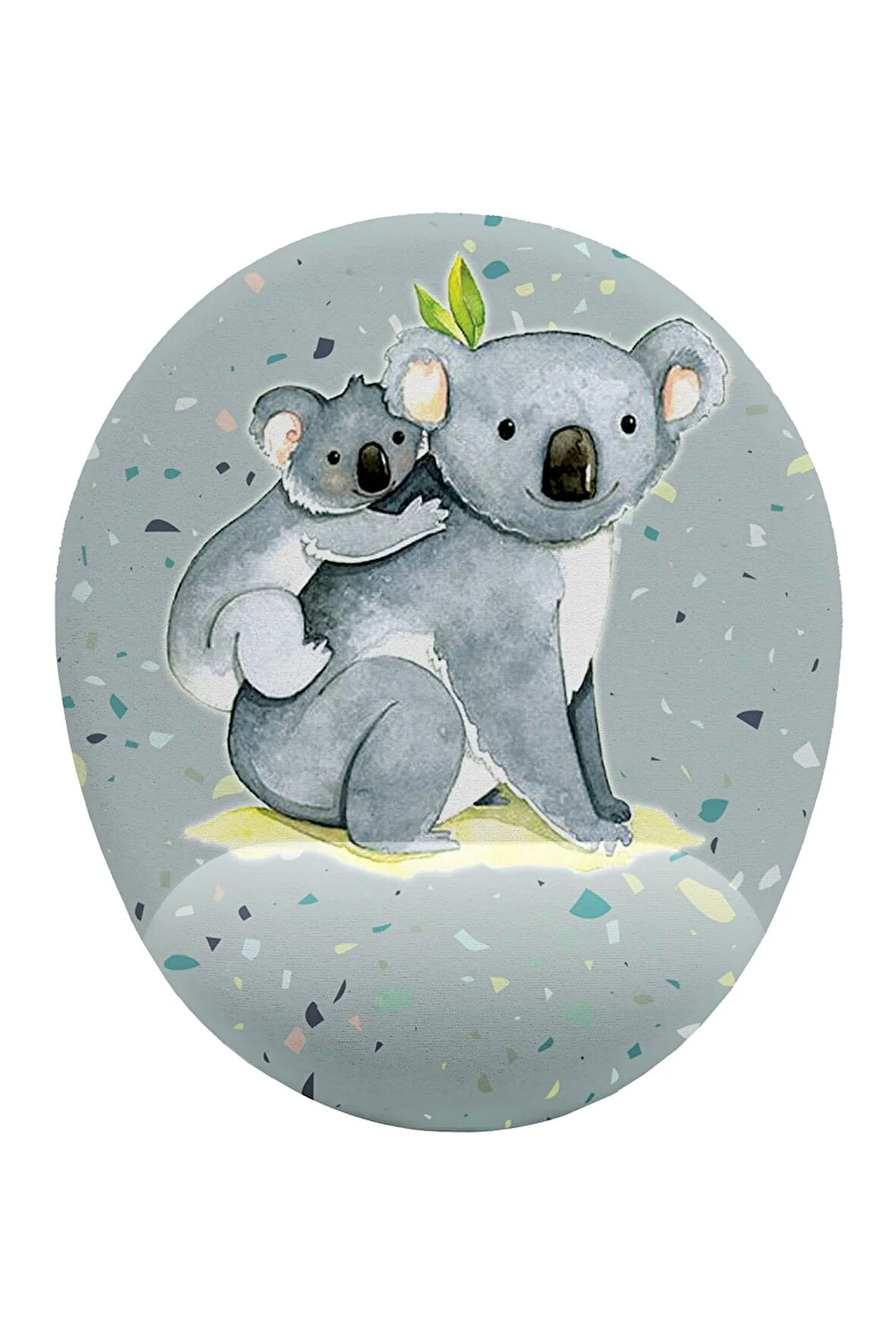 Koala Ve Yavrusu Bilek Destekli Kaymaz Buruşmaz Kırılmaz Mouse Pad