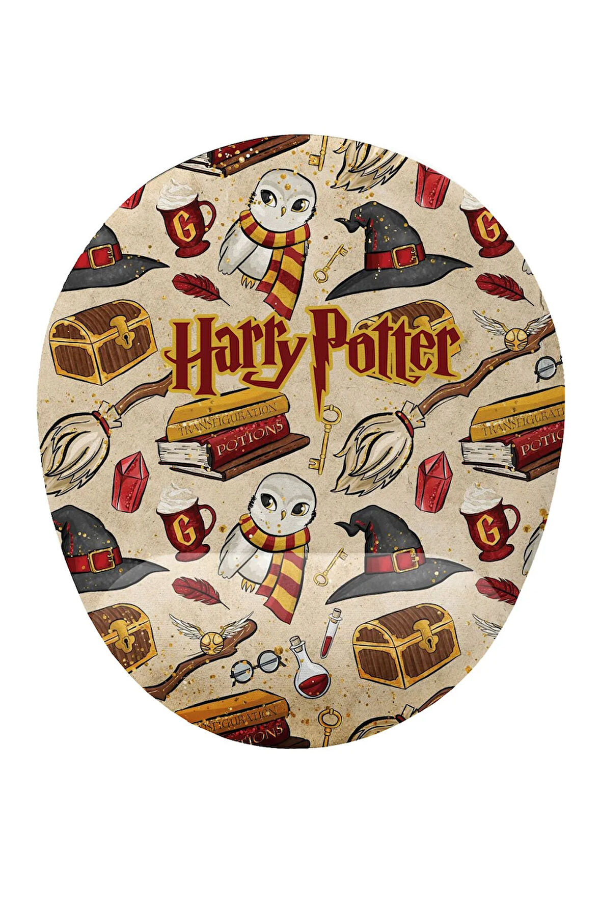 Harry Potter Simgeleri Bilek Destekli Kaymaz Buruşmaz Kırılmaz Mouse Pad