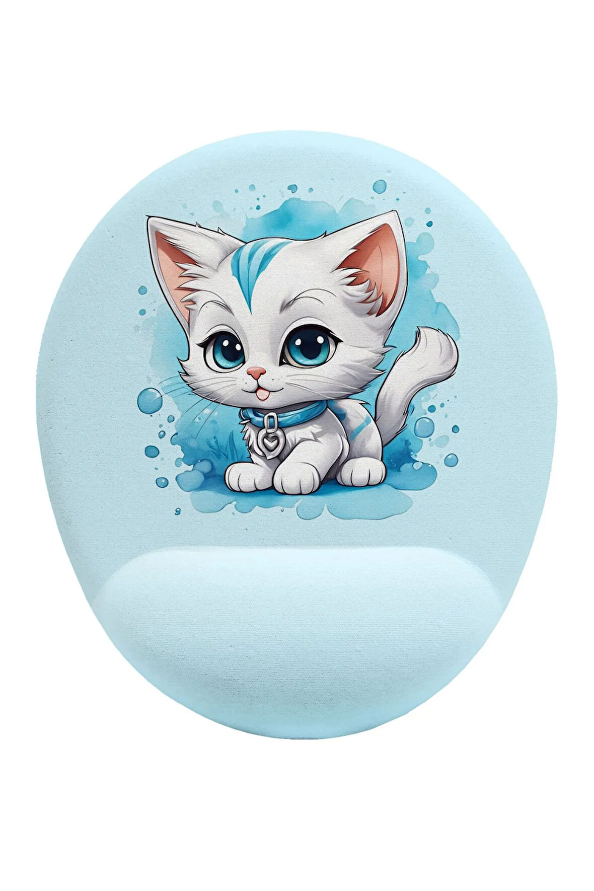 Yavru Kedi Bilek Destekli Kaymaz Buruşmaz Kırılmaz Mouse Pad