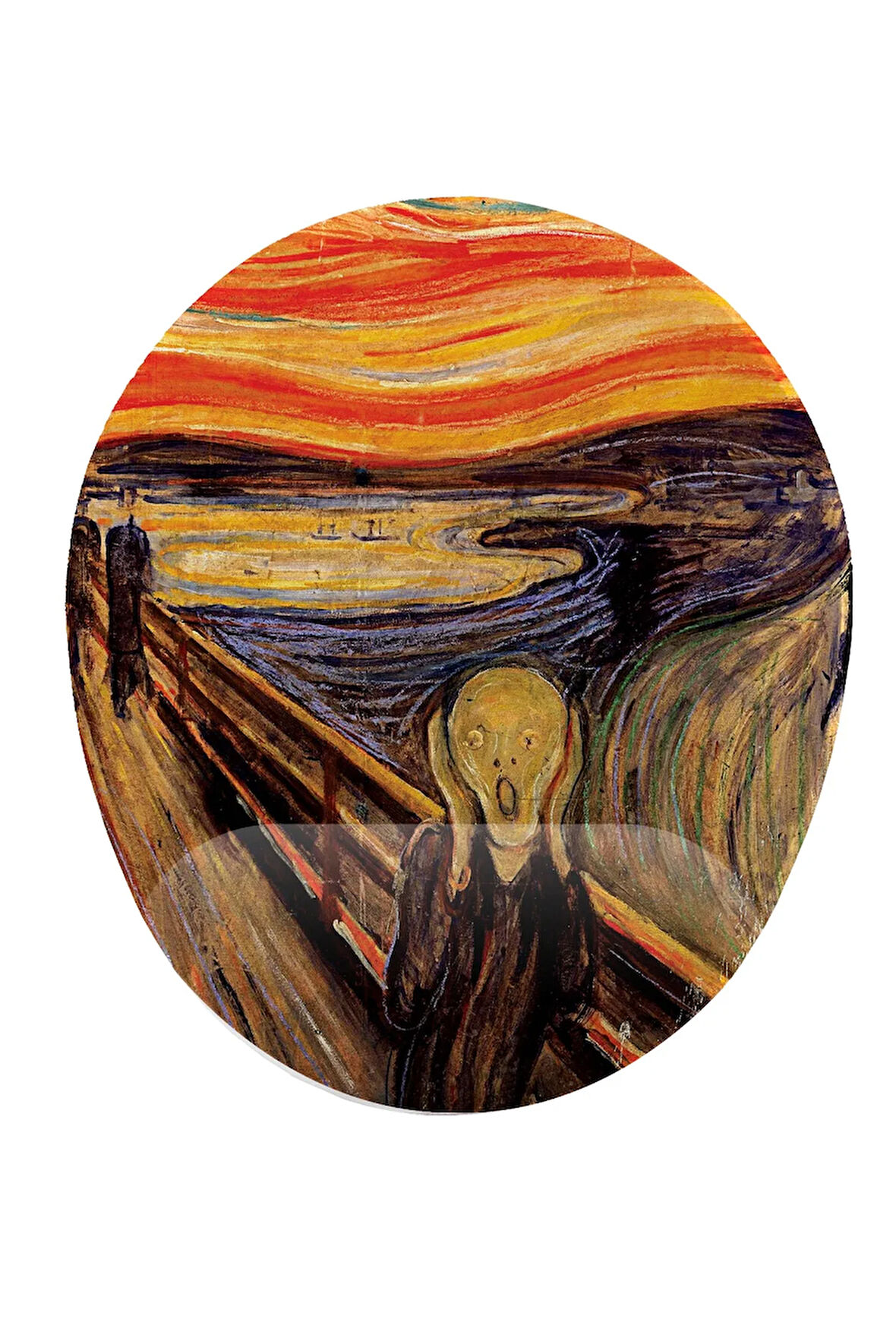Munch Çığlık Tablouse Bilek Destekli Kaymaz Buruşmaz Kırılmaz Mouse Pad