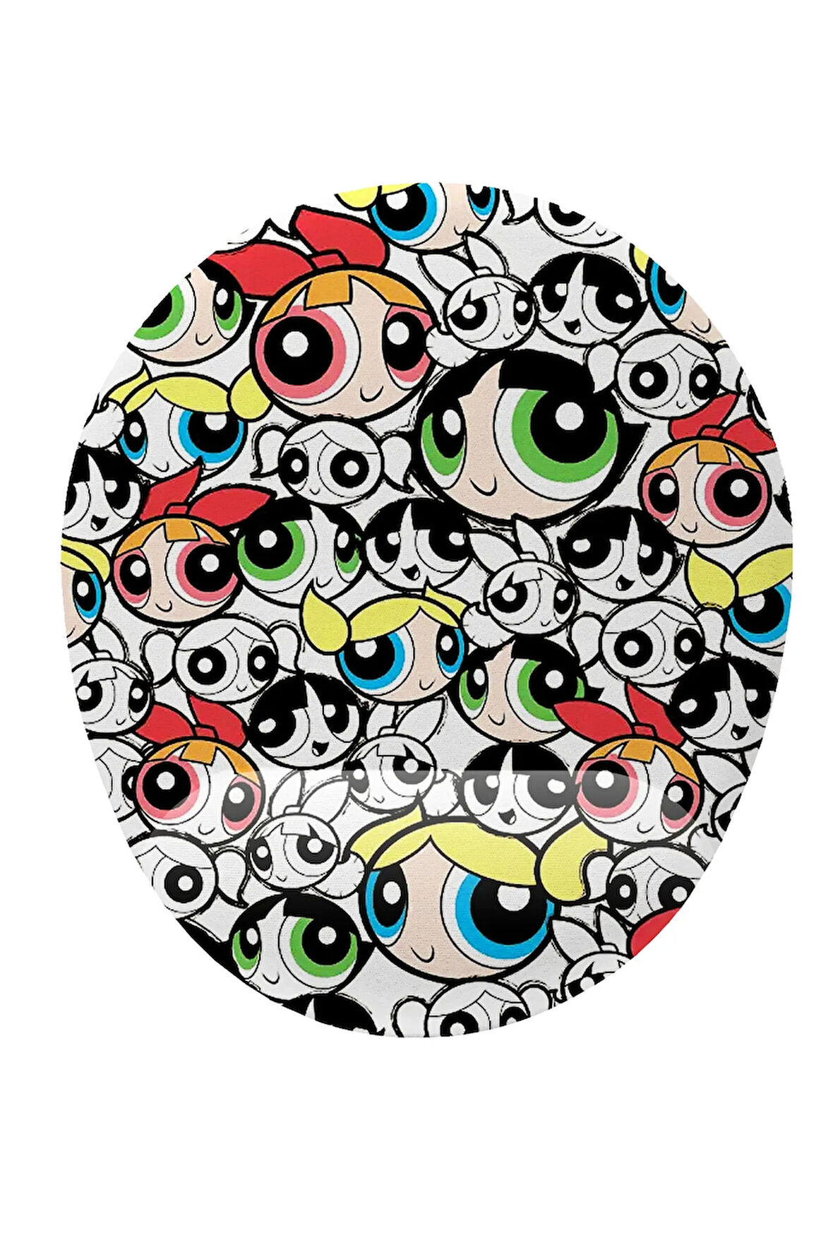 Powerpuff Desenli Bilek Destekli Kaymaz Buruşmaz Kırılmaz Mouse Pad