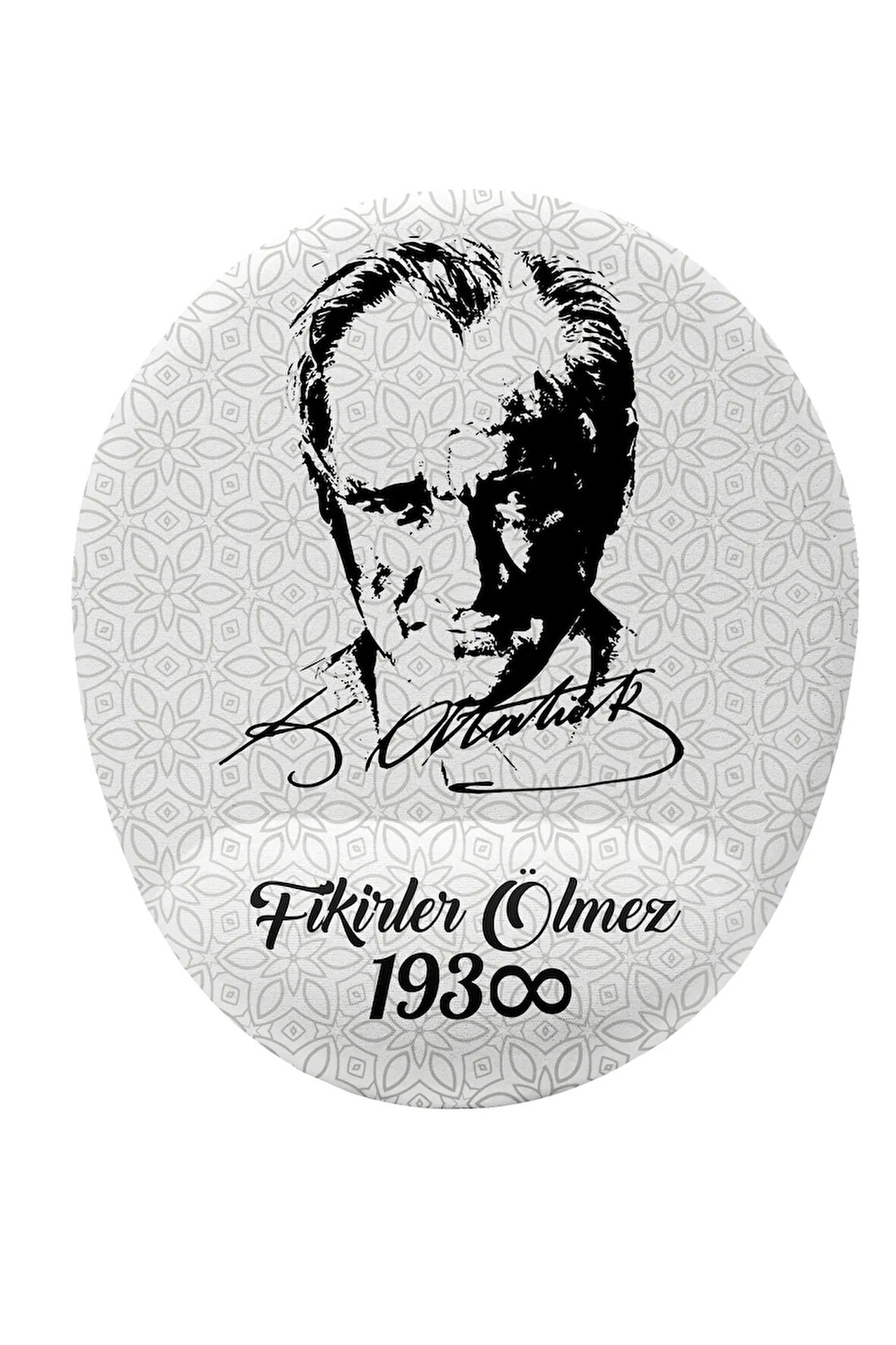Atatürk Fikirler Ölmez Bilek Destekli Kaymaz Buruşmaz Kırılmaz Mouse Pad