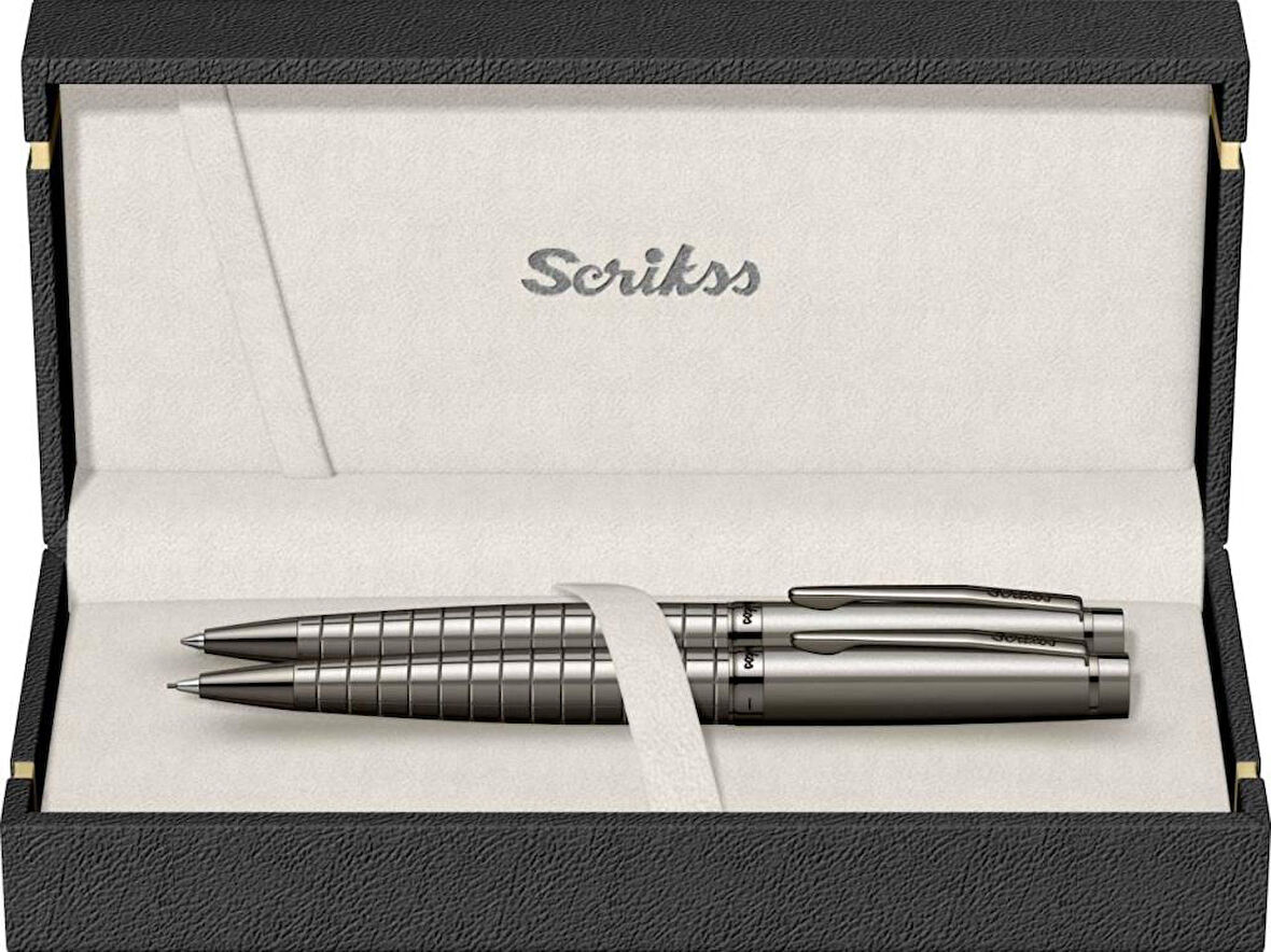 Scrikss Karbon Gri 2 li Kalem Seti