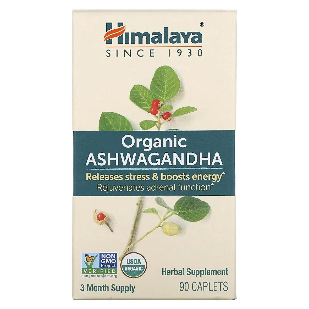 Himalaya Organic Ashwagandha 90 Kapsül