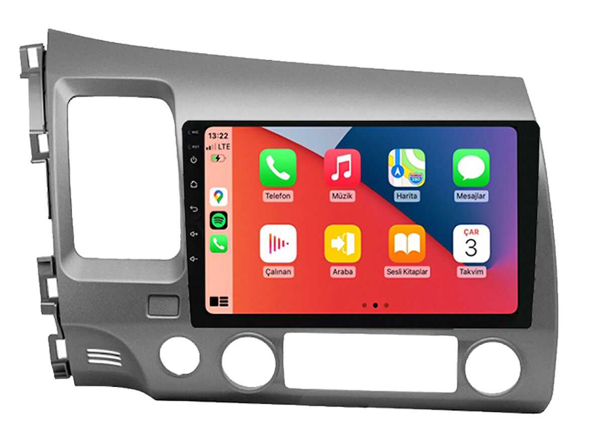 Honda Civic FD6 Multimedya (2007-2011) 4 GB RAM 64 GB Hafıza 8 Çekirdek Navigatör Premium Series