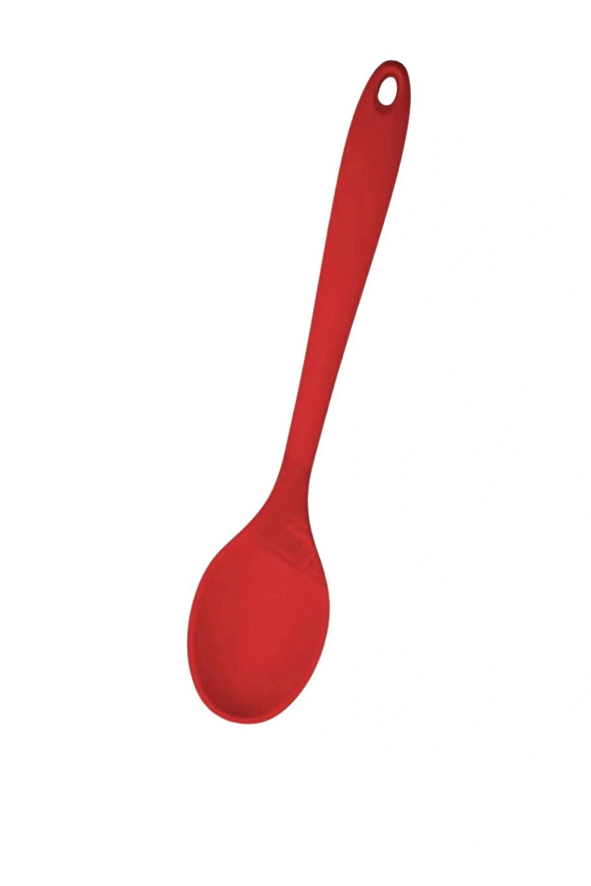 Silikon Mutfak Kaşığı 28 cm, Sert Uçlu, Yüksek Isıya Dayanıklı, Yanmaz & Yapışmaz