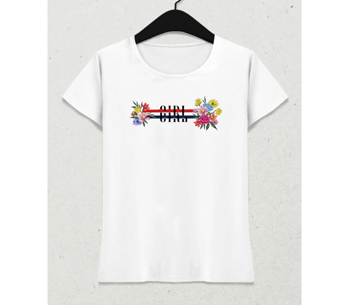 Bold Blooming – Summer Vibe T-Shirt Beyaz