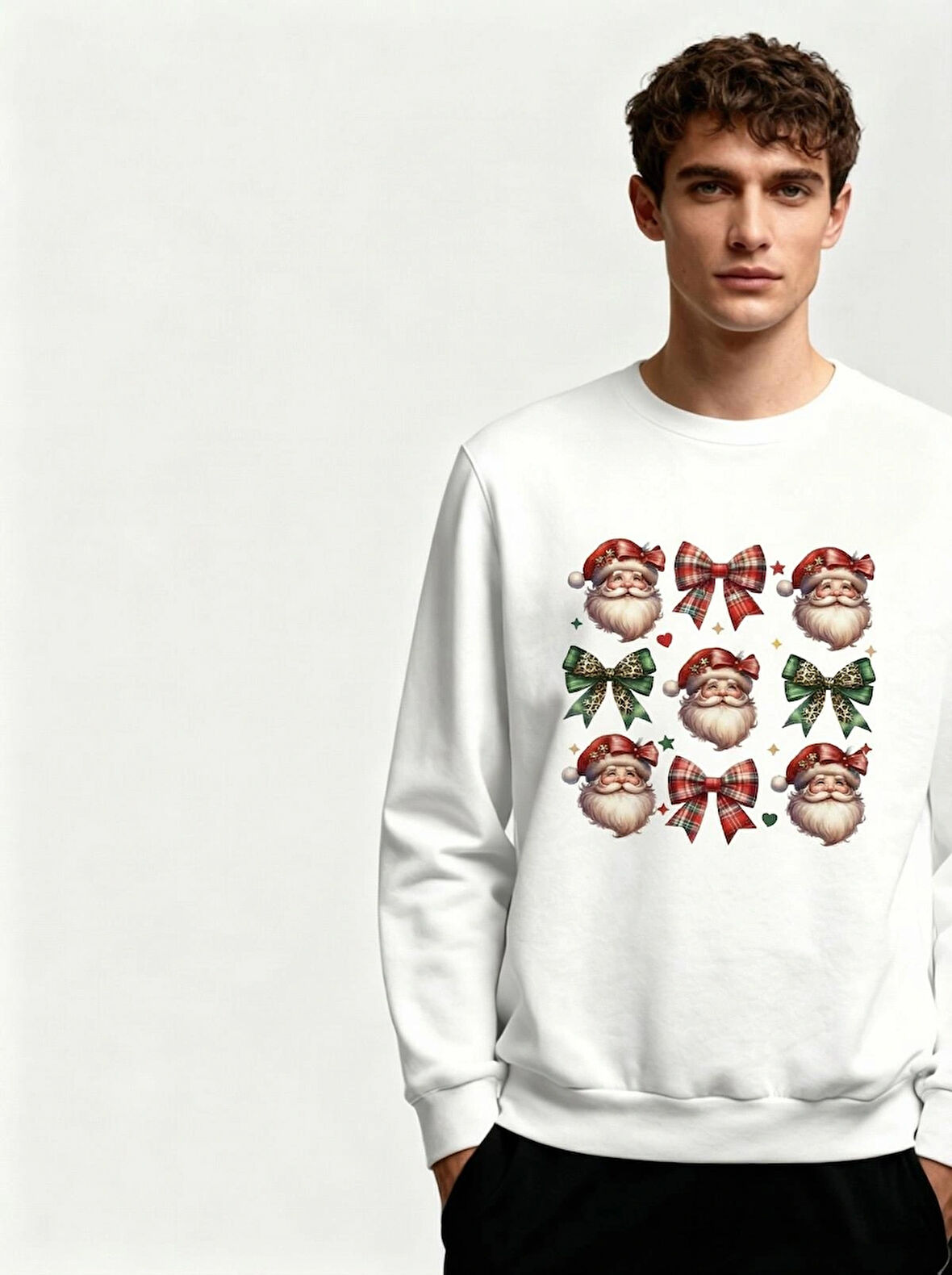 Retro Christmas Santa Sweatshirt