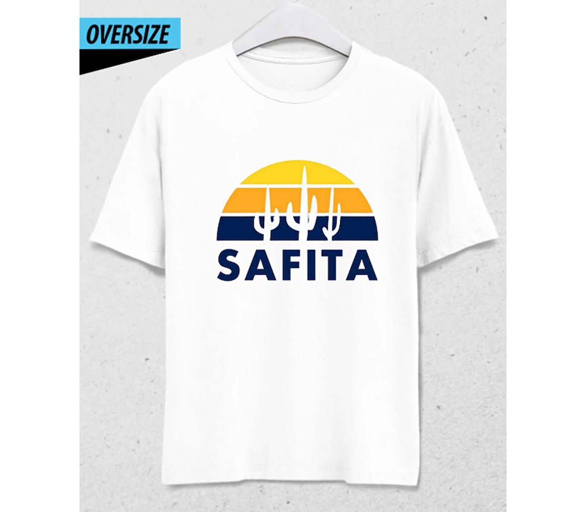 Safita: The Essence of Peaceful Living T-Shirt Beyaz