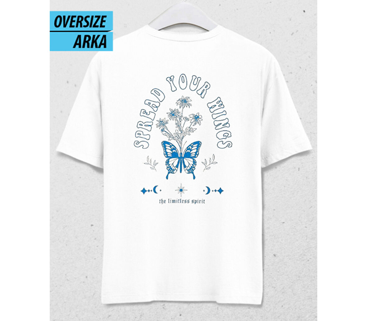 Spread Your Wings – Oversize T-Shirt Beyaz