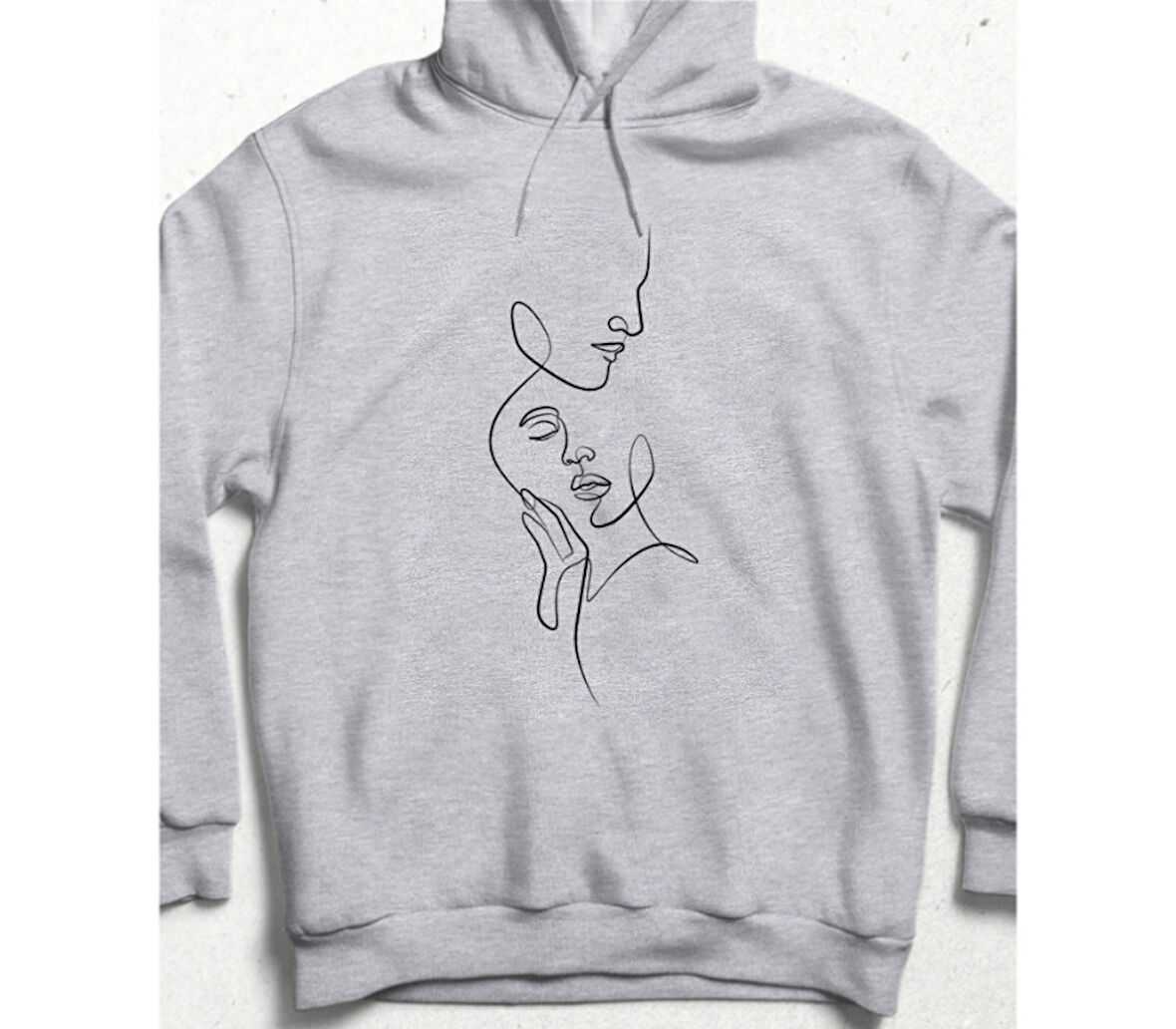 Together is Beautiful: Unisex Love Sweatshirt Gri