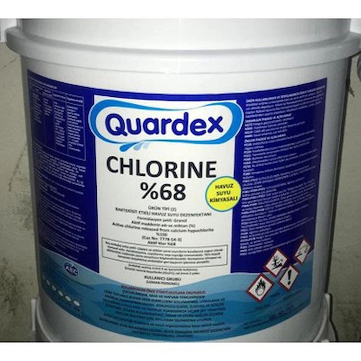 QUARDEX %68LİK AKTİF KLOR PLASTİK AMBALAJ 25 KG