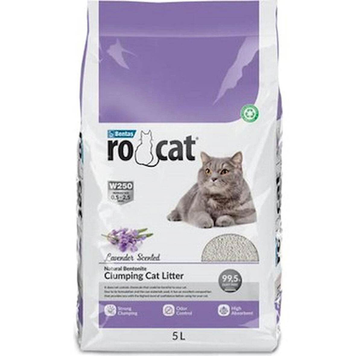 ROCAT NATUREL LAVANTALI KEDİ KUMU 5 L