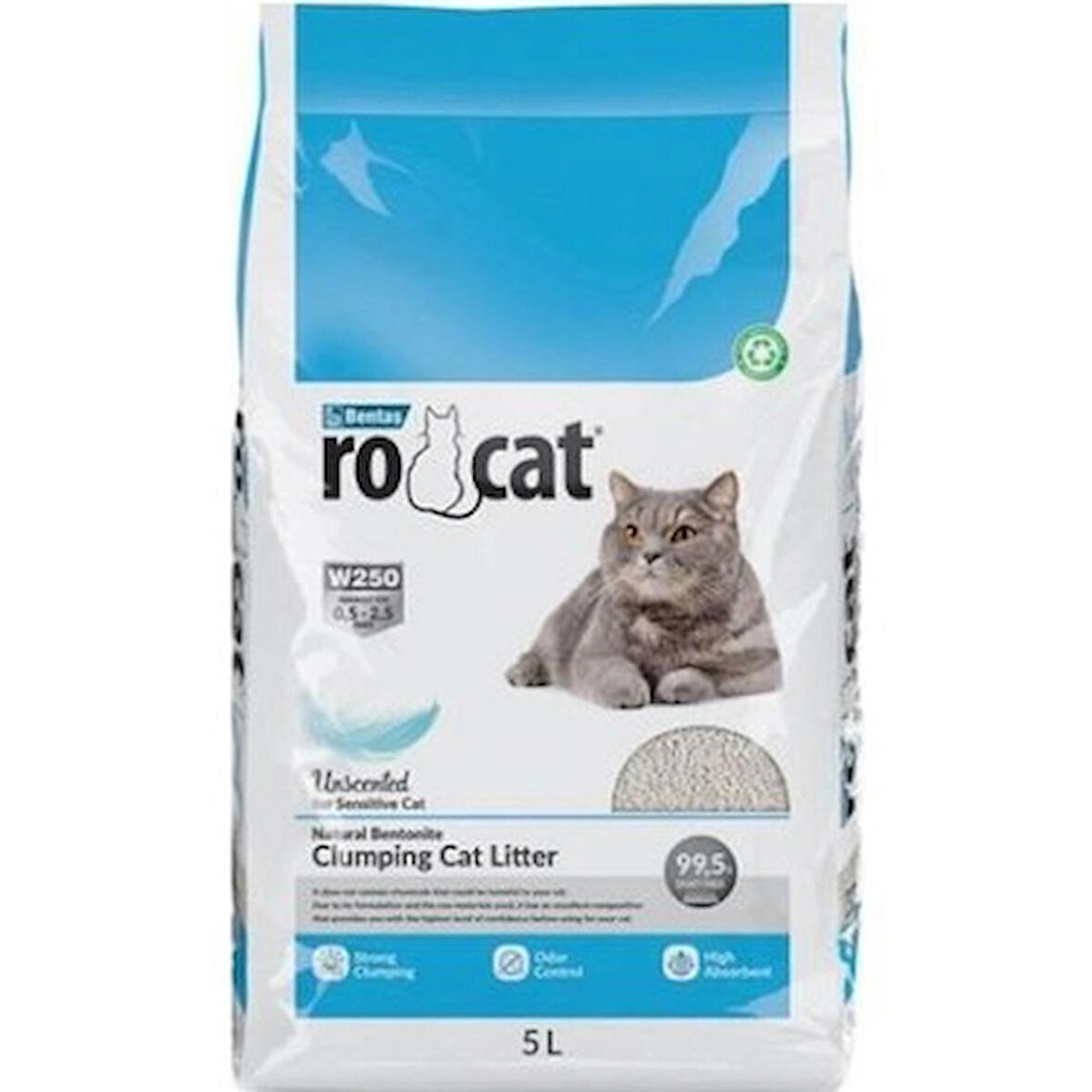 ROCAT NATUREL KOKUSUZ KEDİ KUMU 5 LT