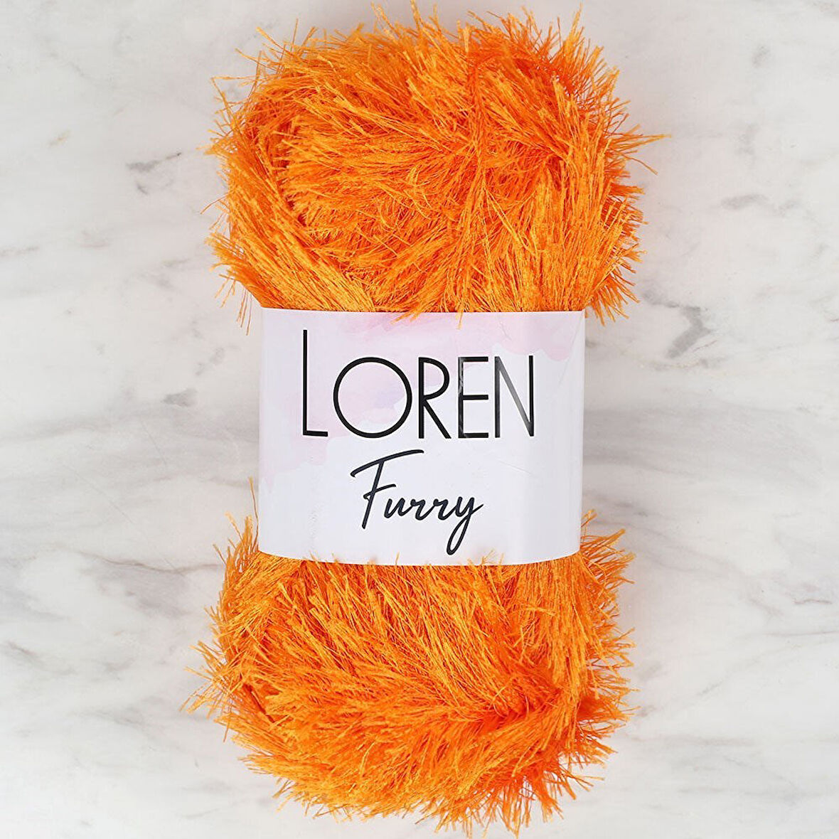  Furry Turuncu El Örgü İpi - RF103 - 34065