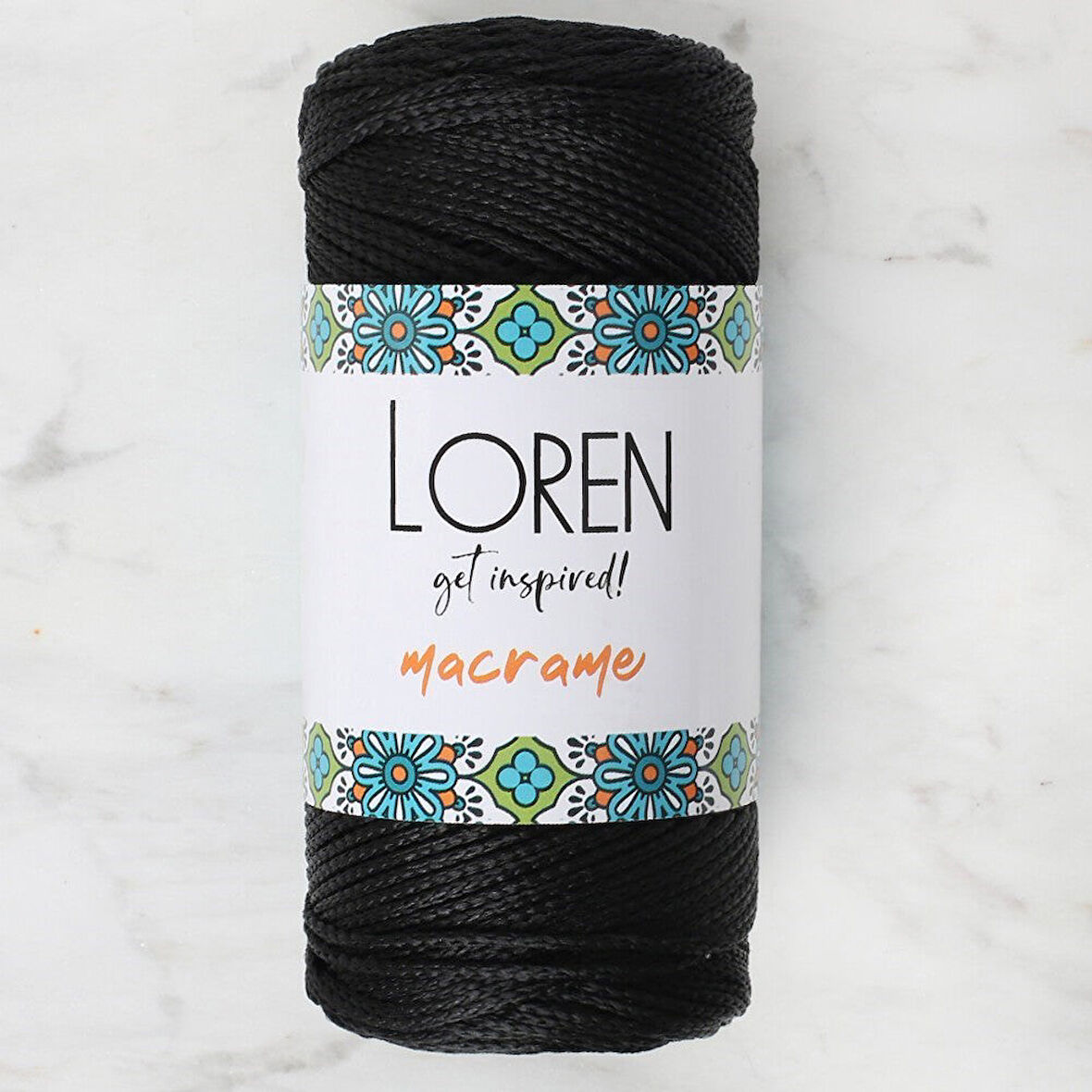  Macrame Siyah El Örgü İpi - RM 001 - 34323
