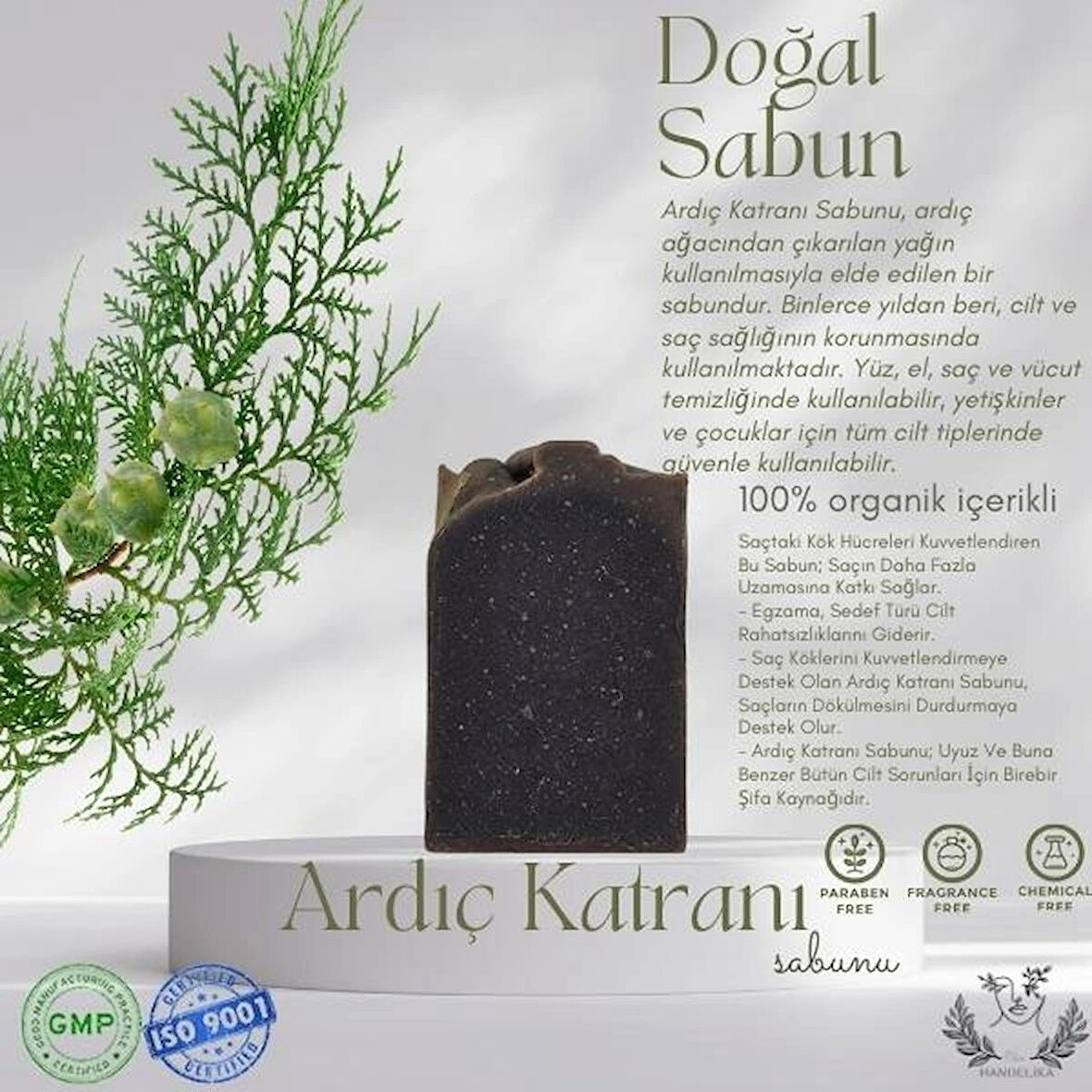 Handelika Doğal Ardıç Katranı Sabunu 100 gr