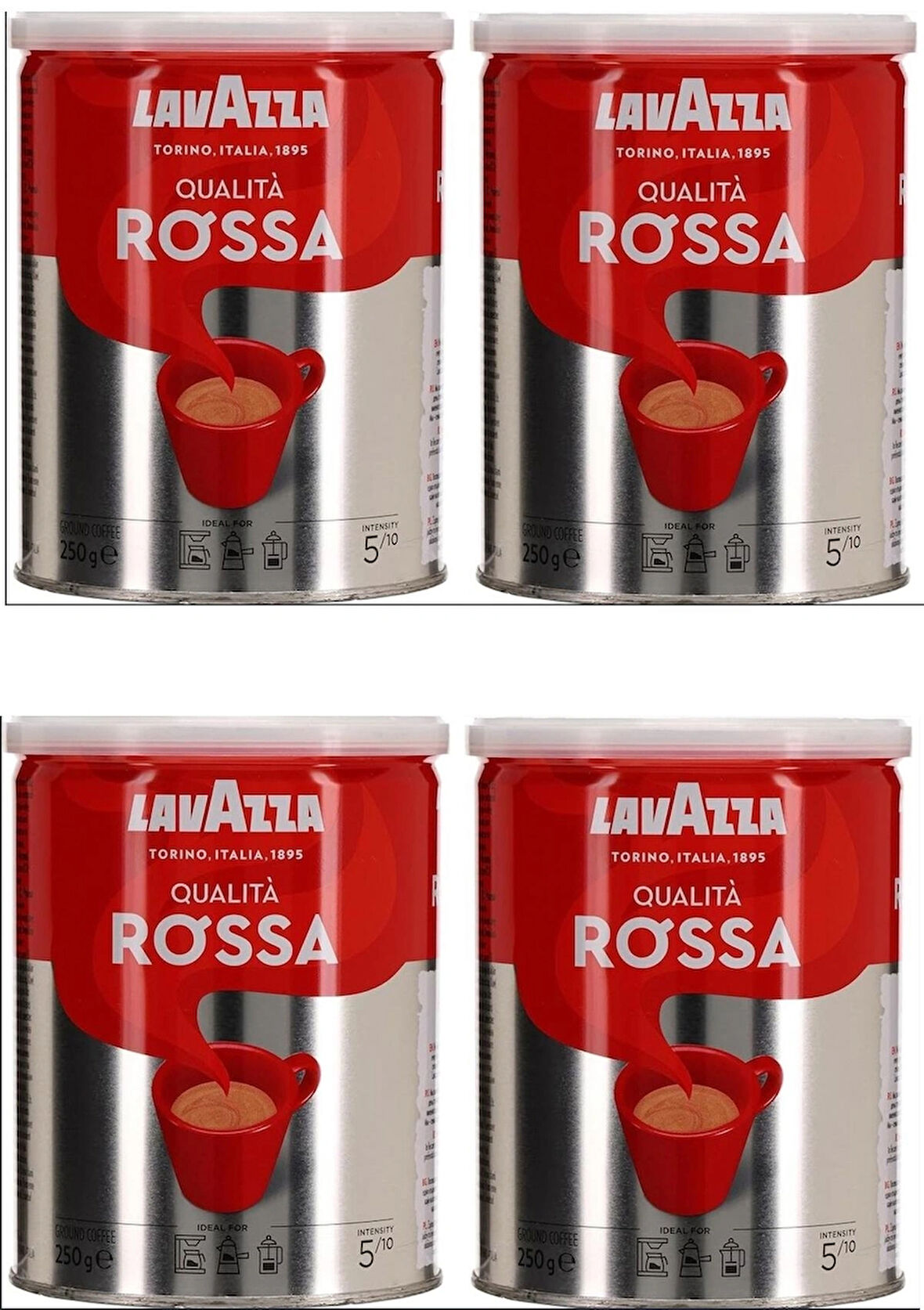 Qualita Rossa Filtre Kahve - Teneke Kutu - 250gr x 4'lü