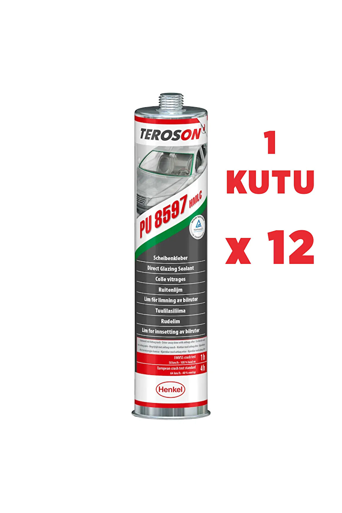 TEROSON PU 8597 310 Ml 12 adet 1 kutu Hızlı Oto Cam Yapıştırıcısı ( 1 KUTU 12 ADET)