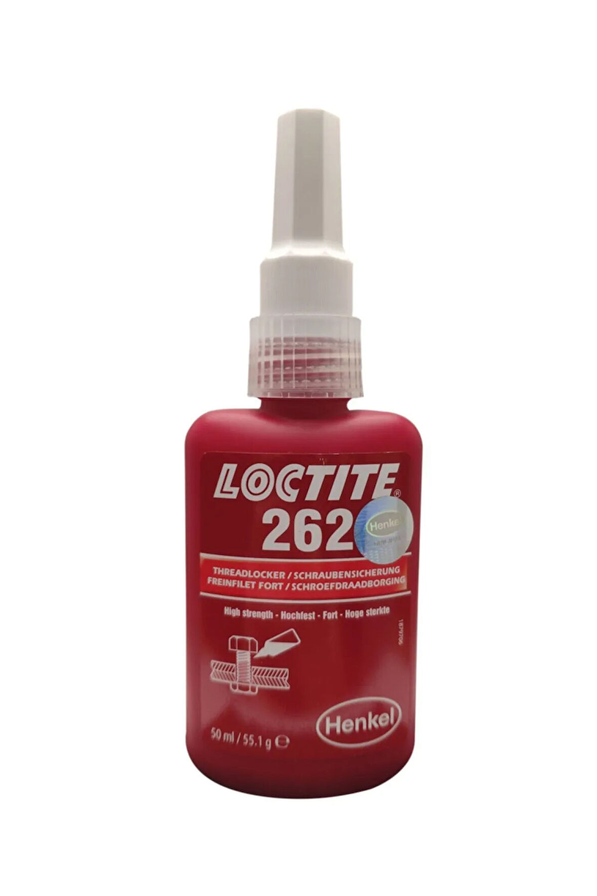 LOCTITE 262 - 50ml - Vida Gevşemezlik - Orta-yüksek Mukavemet