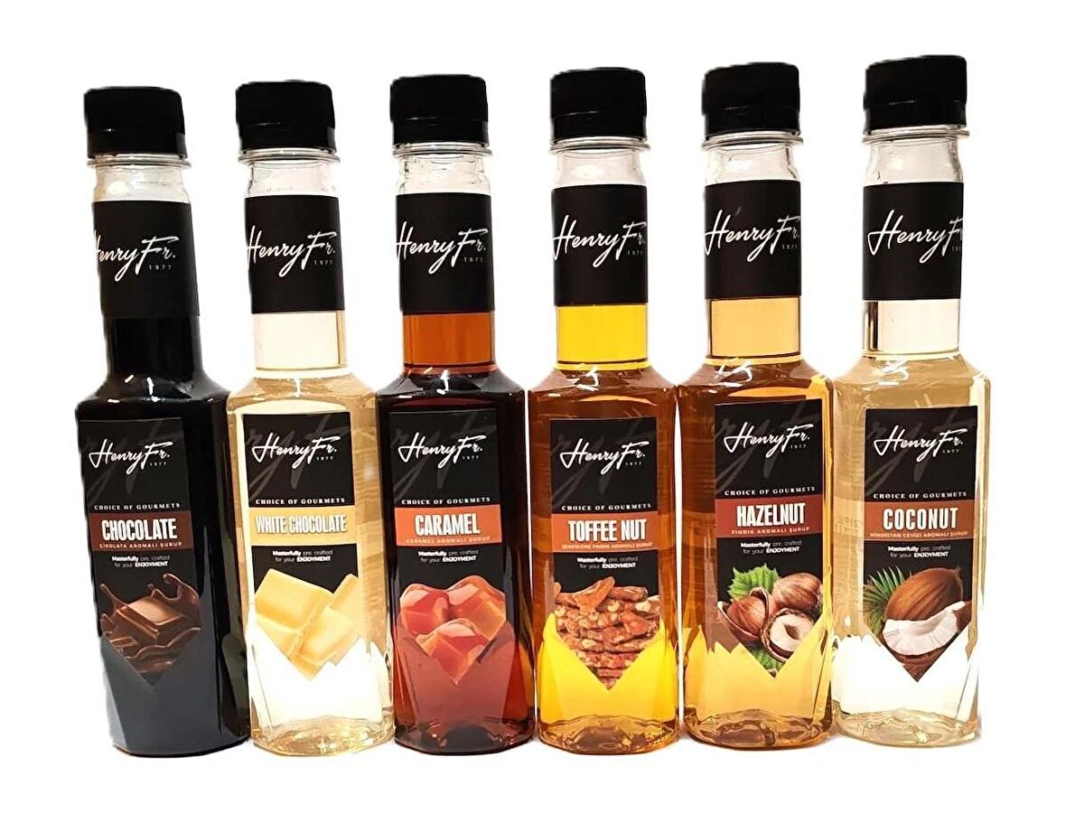 BEBEK HENRY SET 03 250 ML. ÇİKOLATA, BEYAZ ÇİKOLATA, KARAMEL, TOFFEE NUT, FINDIK, HİNDİSTAN CEVİZİ