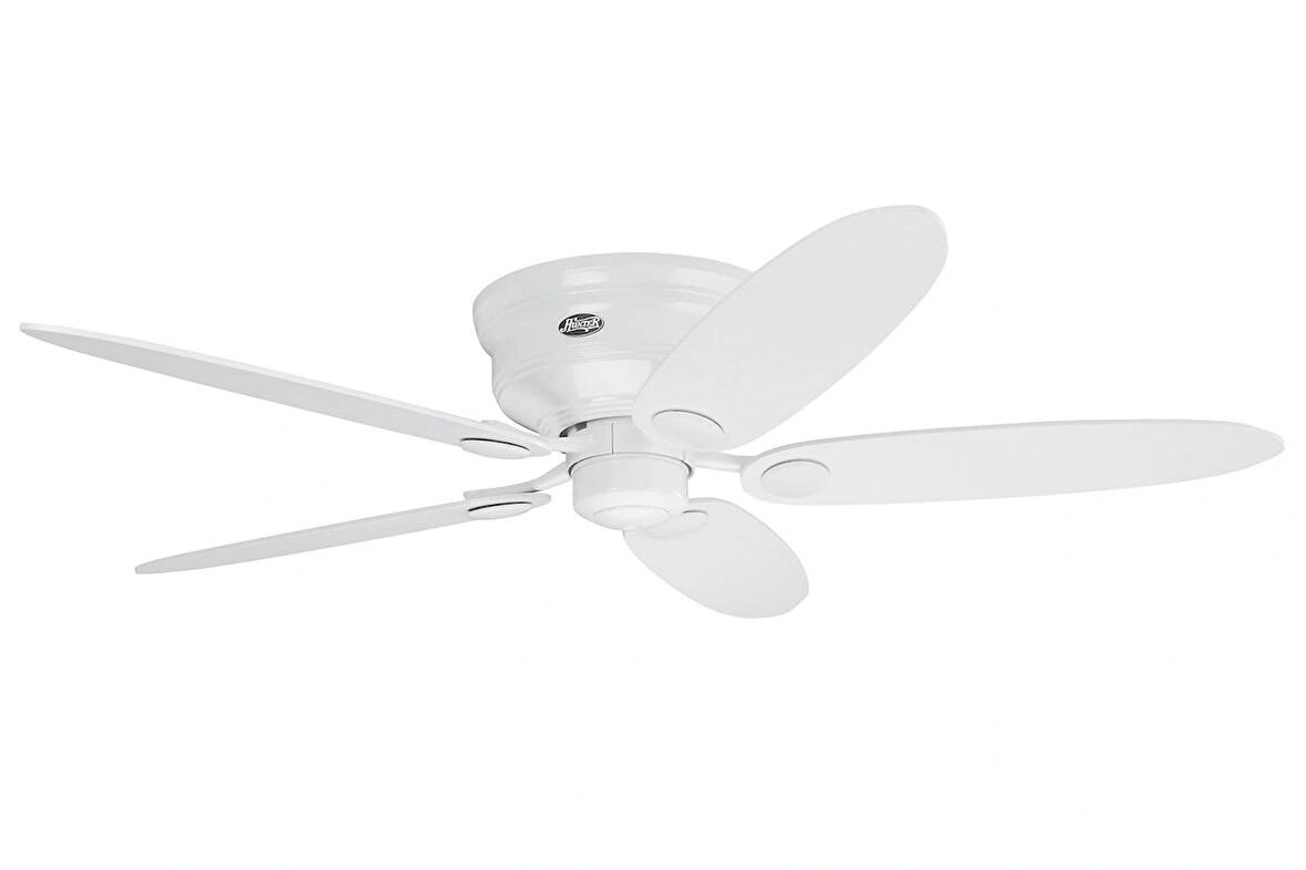 Hunter - Low Profile Beyaz - Alçak Tavanlar İçin - 112 - 132 Cm. Tavan Vantilatörü