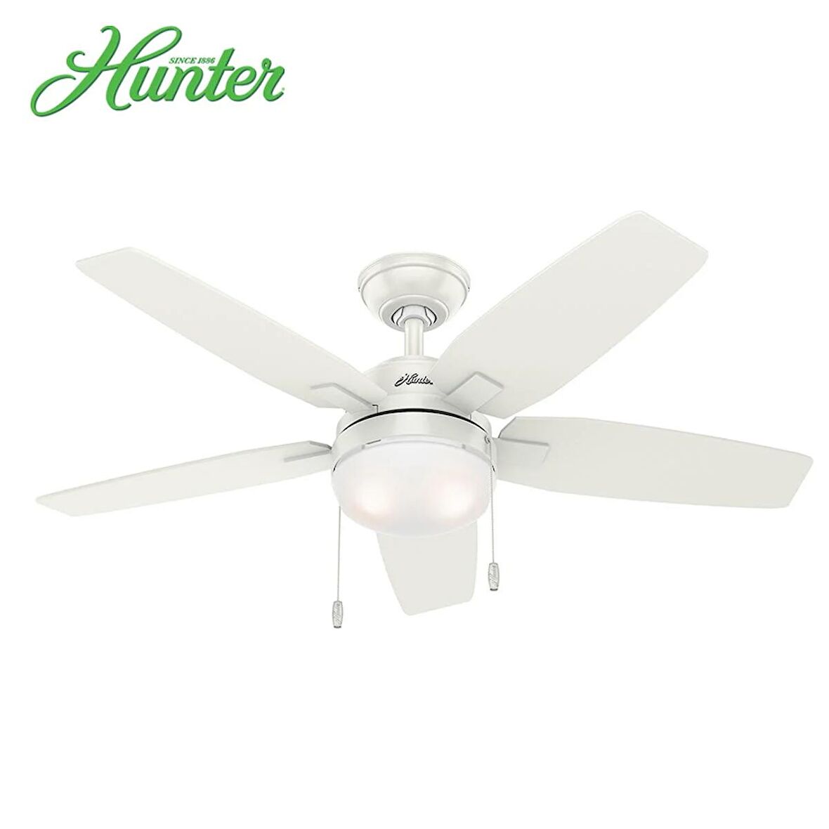 Hunter - Arcot Taze Beyaz - 117 Cm. Aydınlatmalı Tavan Vantilatörü