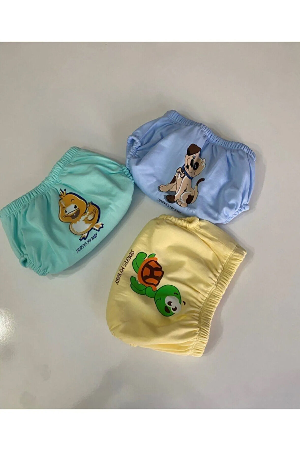 Poope's 3'lü Erkek Bebek Alıştırma Külodu Bebek Tuvalet Eğitimi