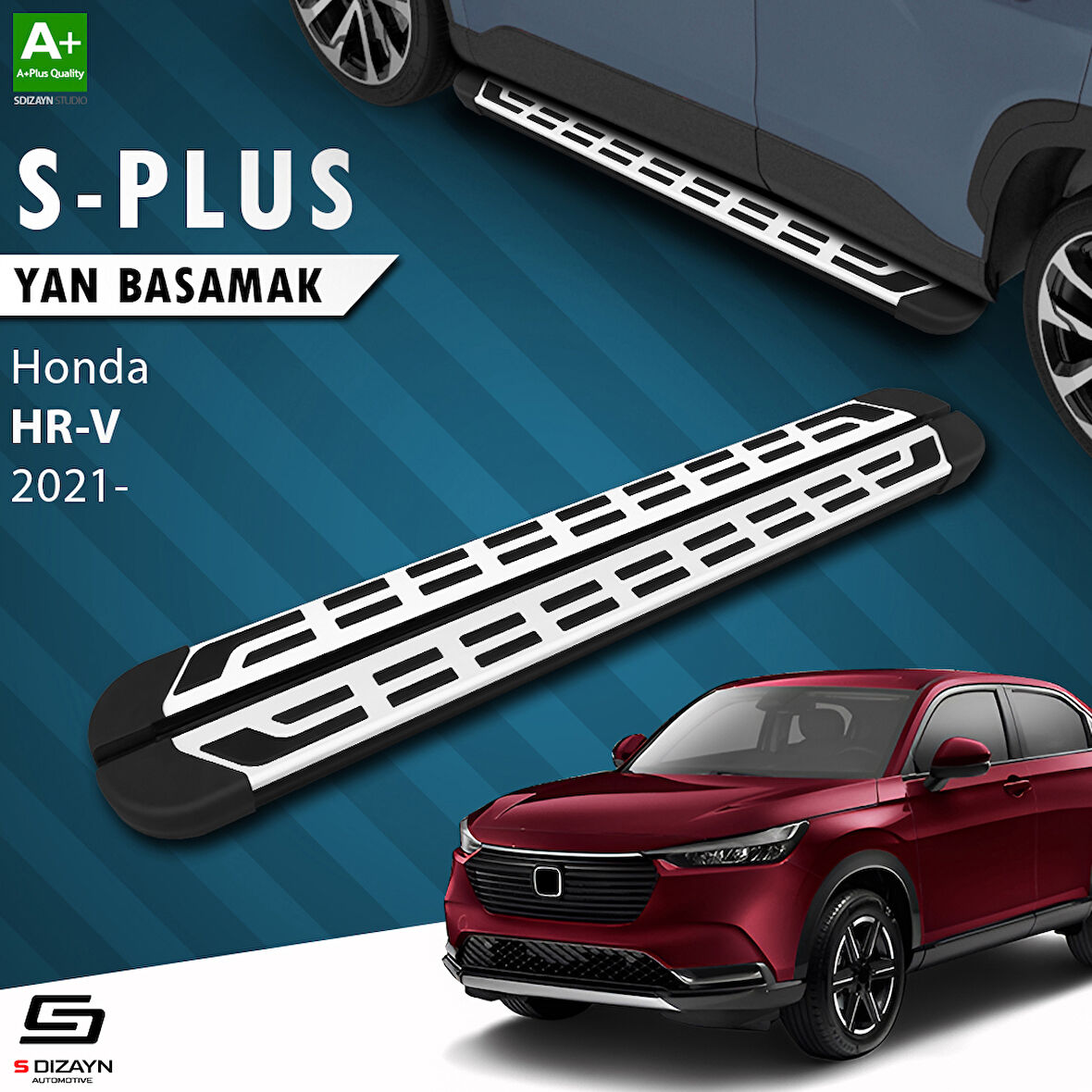 S-Dizayn Honda HR-V 3 S-Plus Gri Yan Basamak 173 Cm 2021 Üzeri A+ Kalite