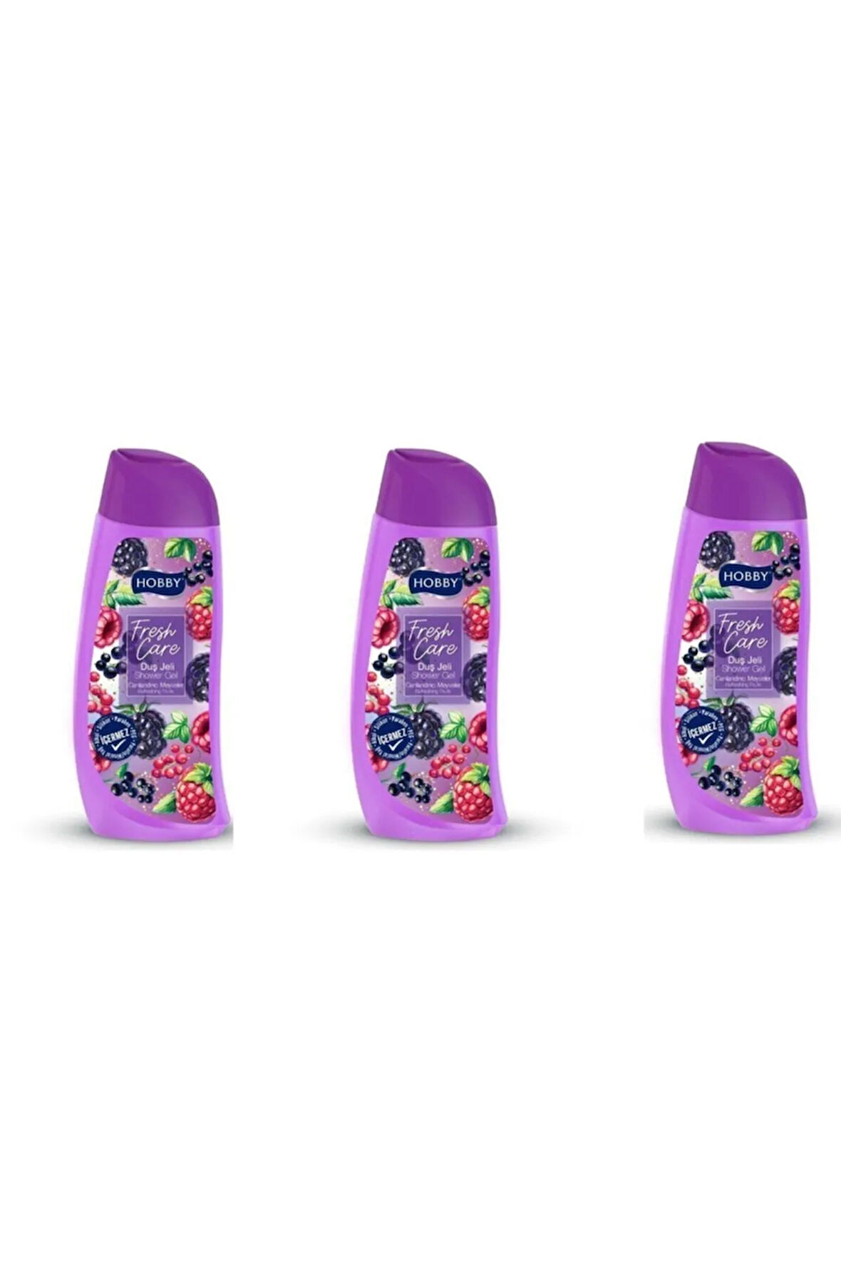 Duş Jeli Fresh Care Canlandırıcı Meyveler 500 ml X 3 Adet