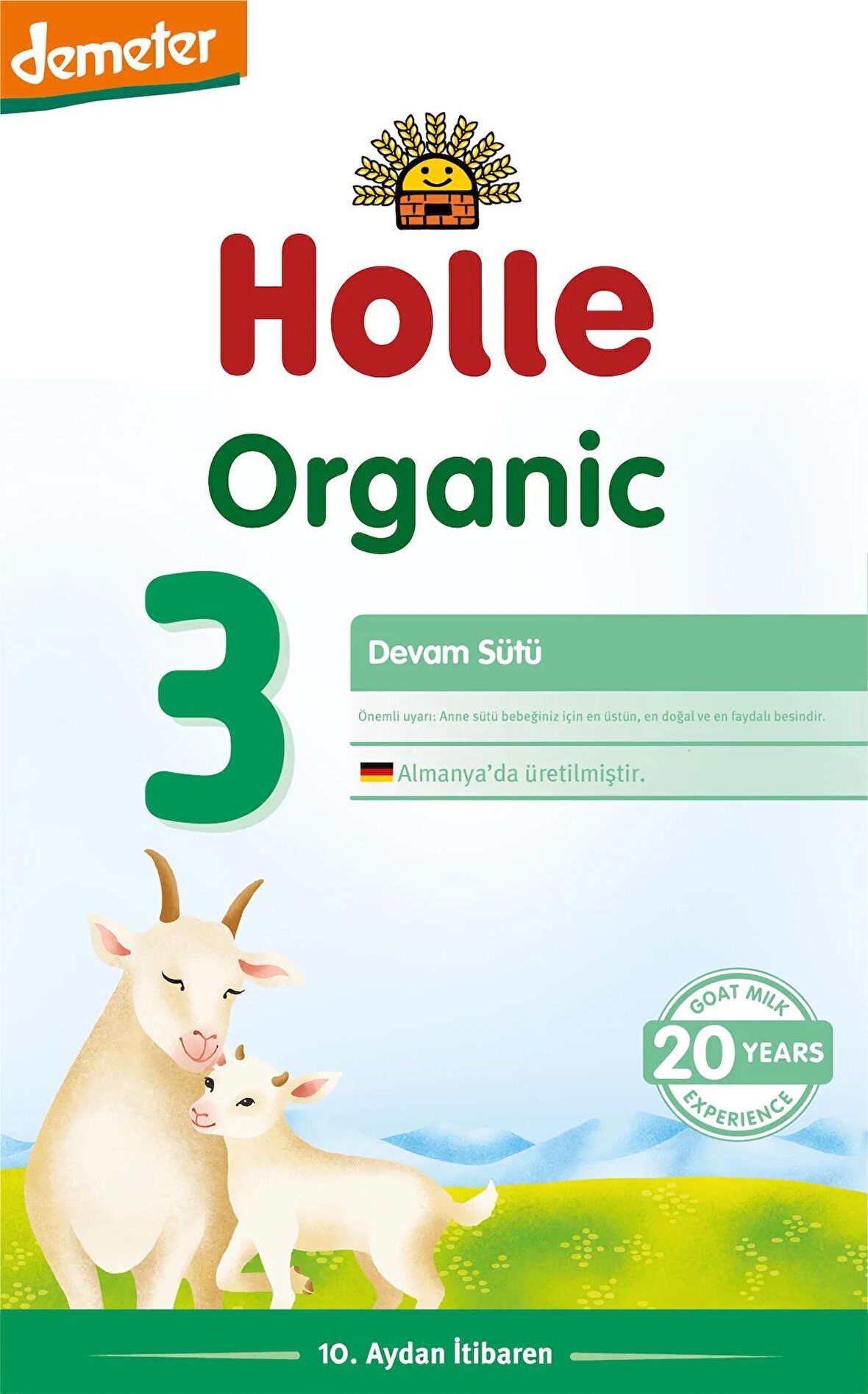 HOLLE ORGANİK 3 KEÇİ DEVAM SÜTÜ 400 GR