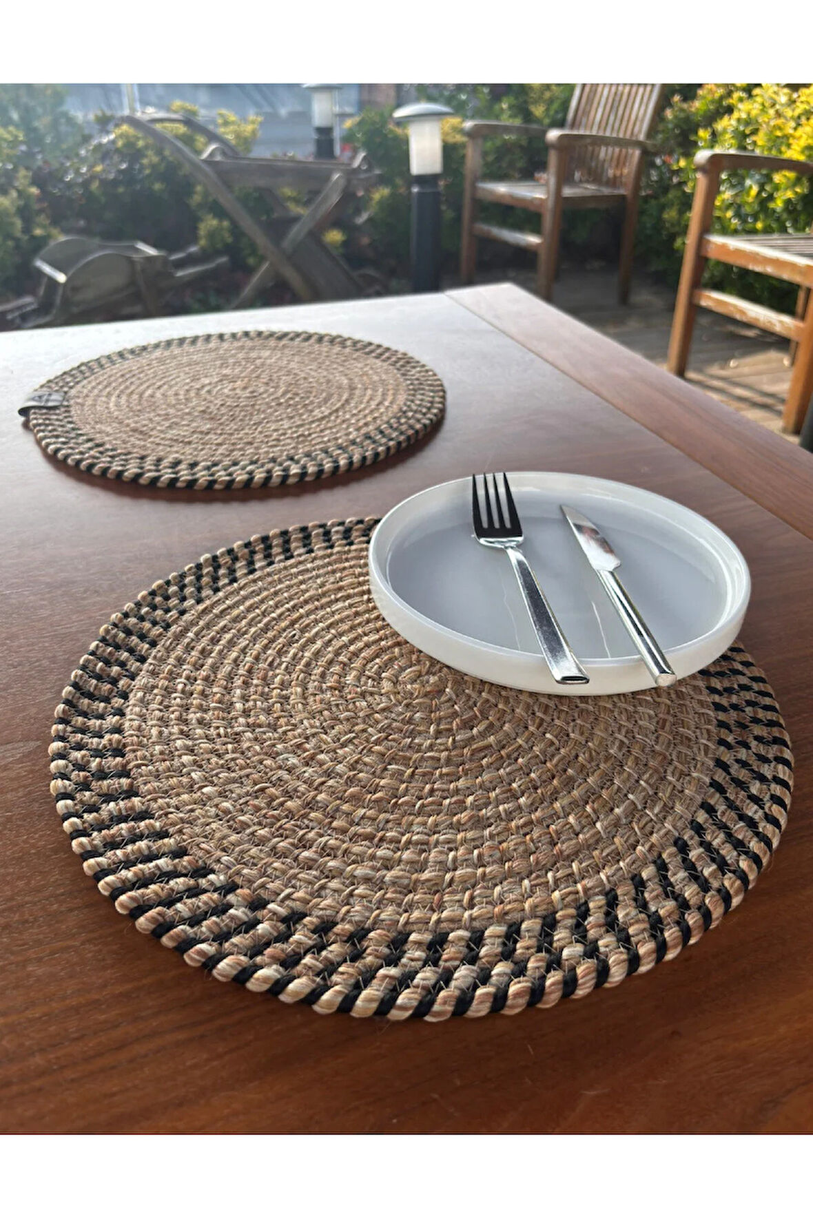 El Yapımı Hasır Dokulu 2’li Supla – Leke Tutmaz, Şık Sofralar İçin