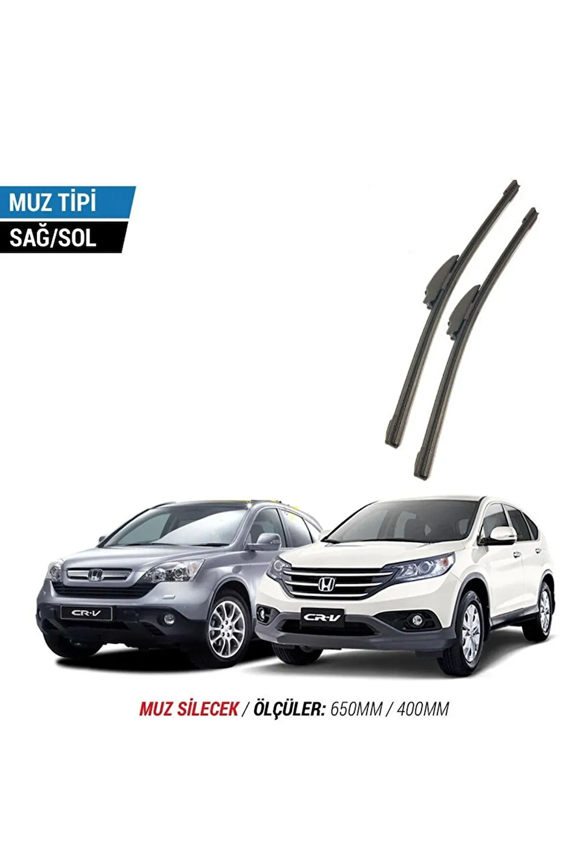 HONDA CR-V 2002-2006 2'li Ön Cam Sileceği Sağ Sol Silecek Takımı Muz Silecek