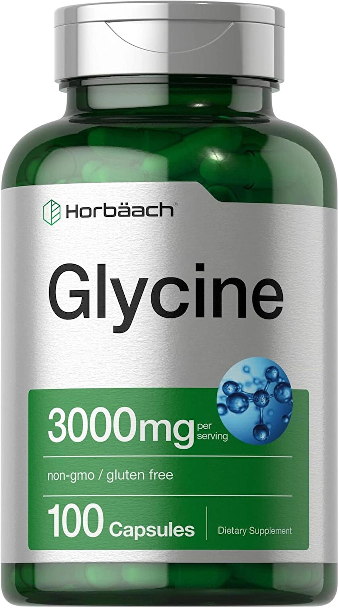 Horbäach Glycine Gilisin Stress Sleep Support 3000mg 100 Caps