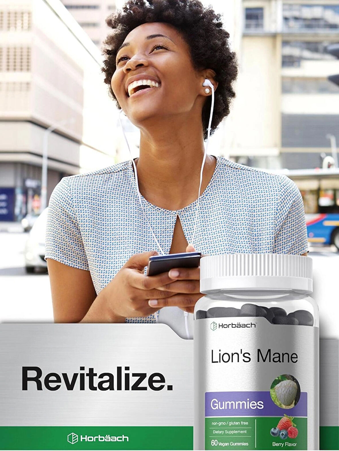 Horbäach Lion's Mane Aslan yelesi 60 Gummies