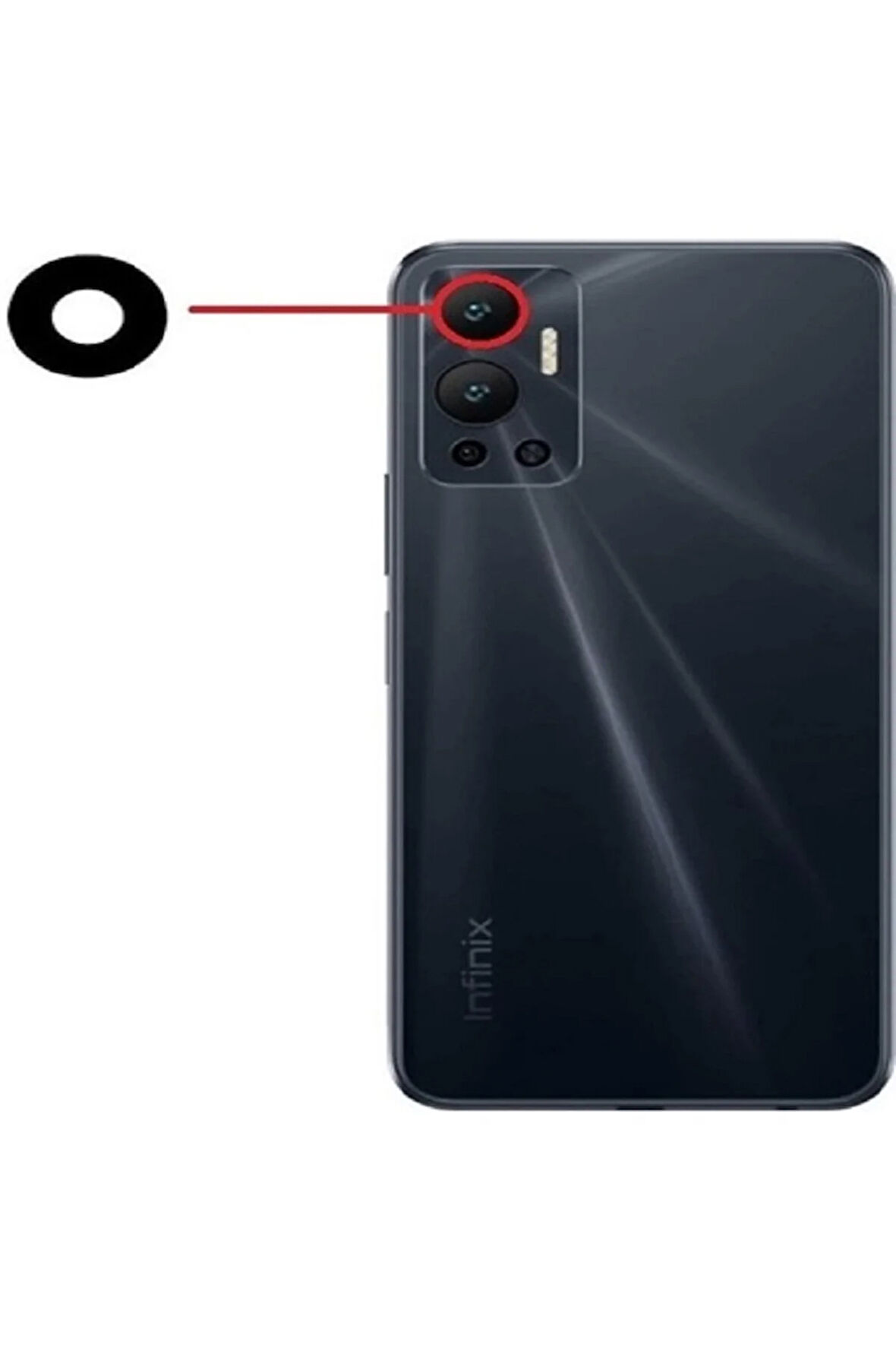 İNFİNİX HOT 12 Uyumlu Kamera Camı