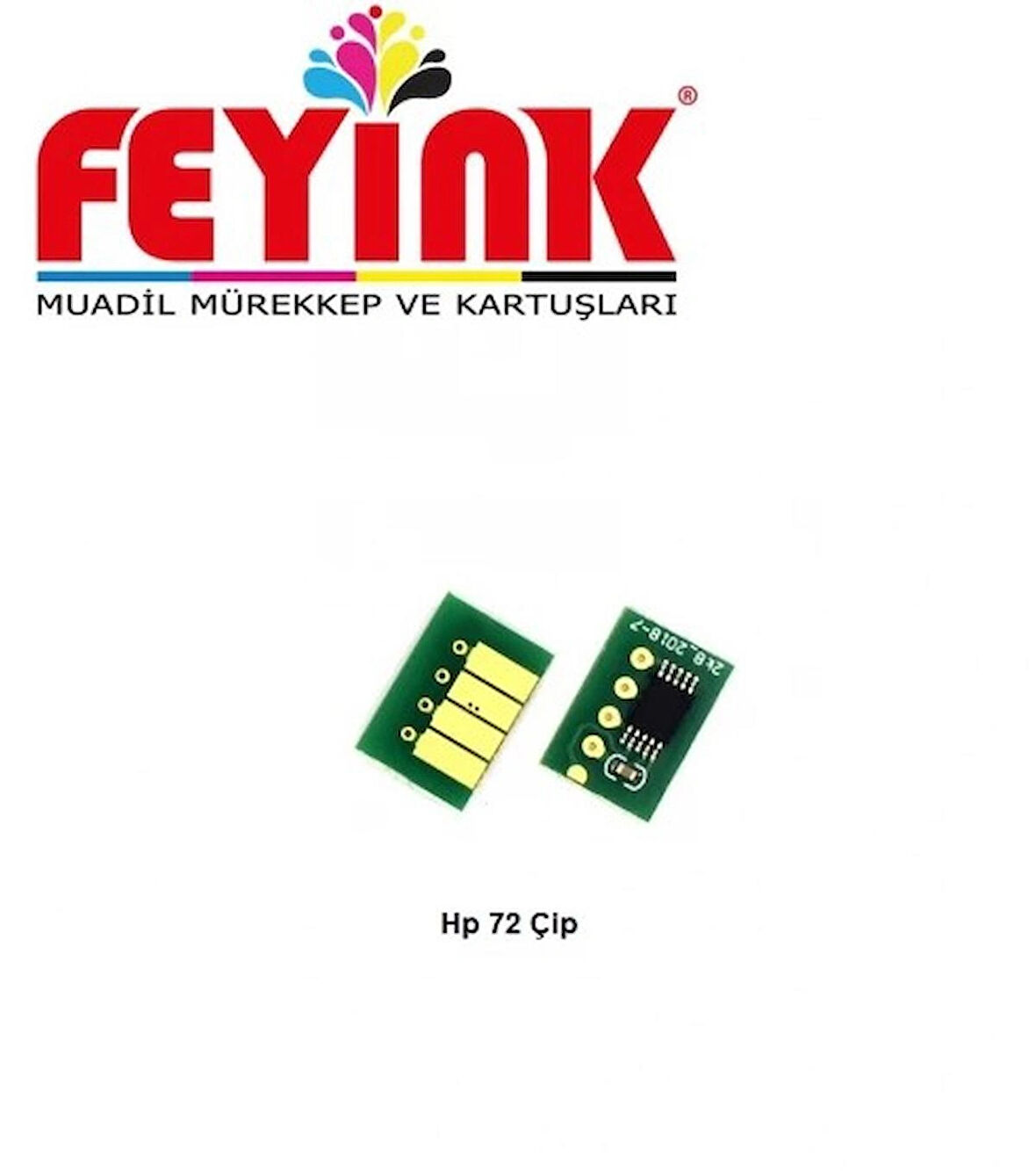 Feyink® Hp 72 Cyan (C) Çip Resetleyicili T610/T770/T790/T795/T1300/T2300 Chip							