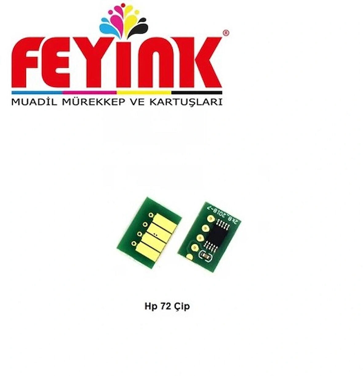 Feyink® Hp 72 Matt Black (MK) Çip Resetleyicili T610/T770/T790/T795/T1300/T2300 Chip							