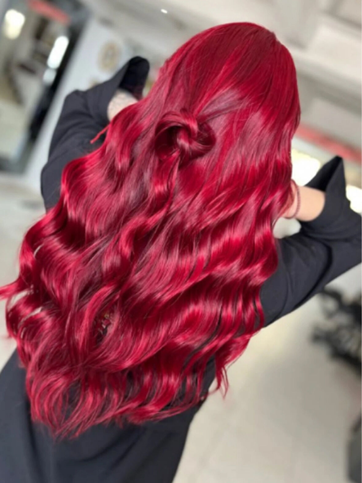 HairPim Professional (0.8 gr) Ateş Kızılı 50 Adet 70 cm Yeni Nesil Kaynak Saç HP403