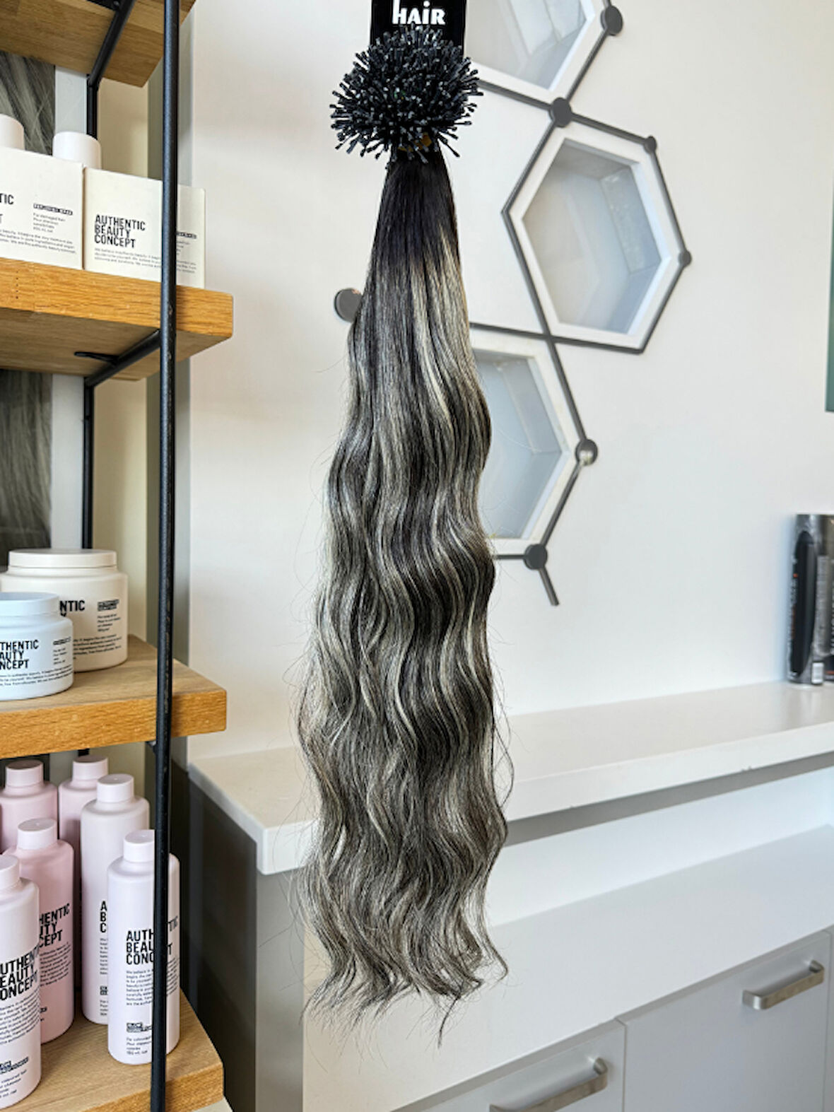HairPim Wavy (0.6 Gr) Kırçıllı Röfle 50 Adet 70 Cm Yeni Nesil Kaynak Saç HP653