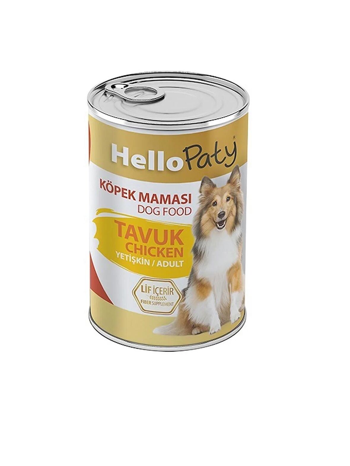 HELLO PATY YETİŞKİN TAVUK ETLI KÖPEK KONSERVE MAMASI 24 ADET X 415 GR