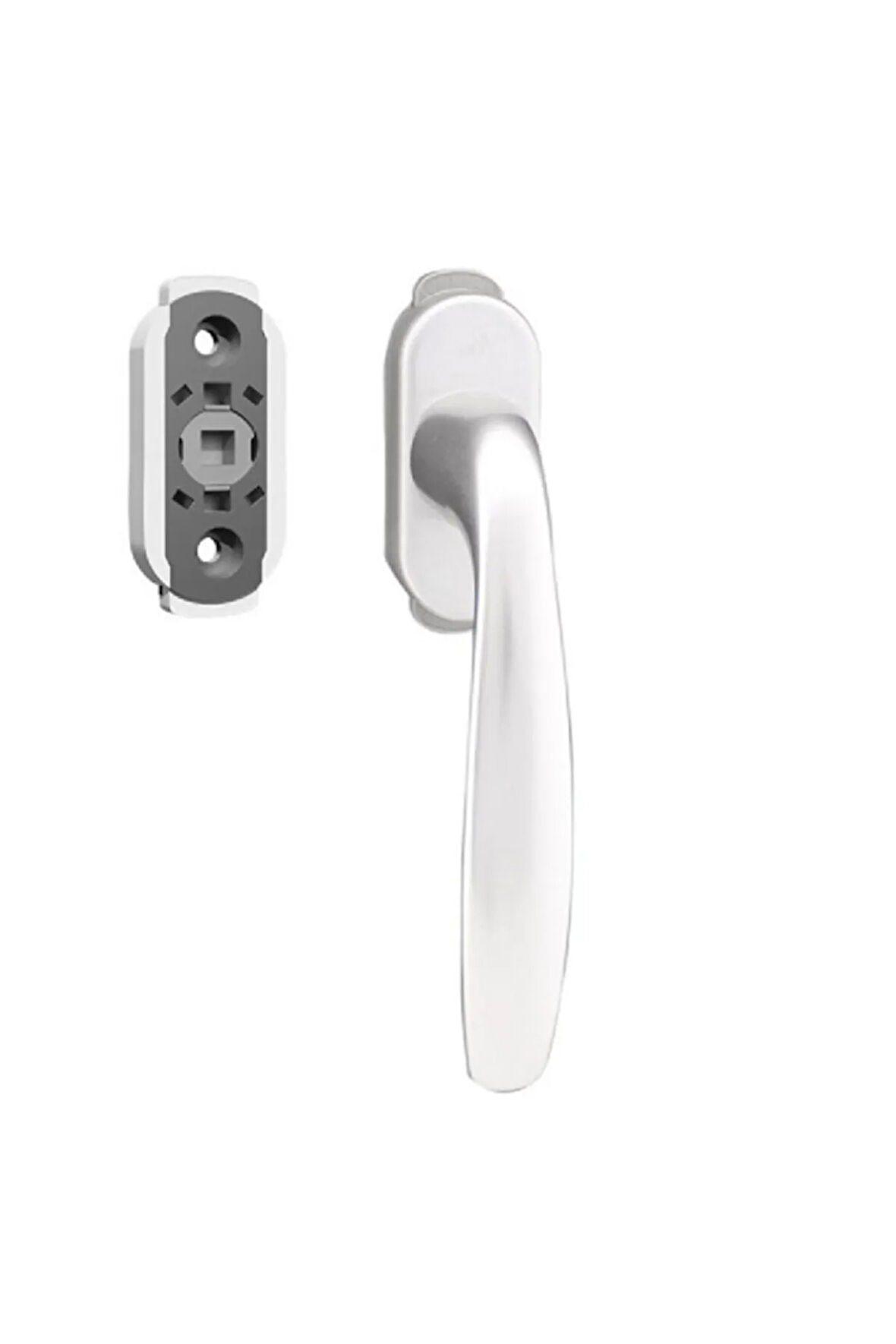 Pencere Kolu Secustik Kısı 2 Çocuk Emniyetli Gümüş