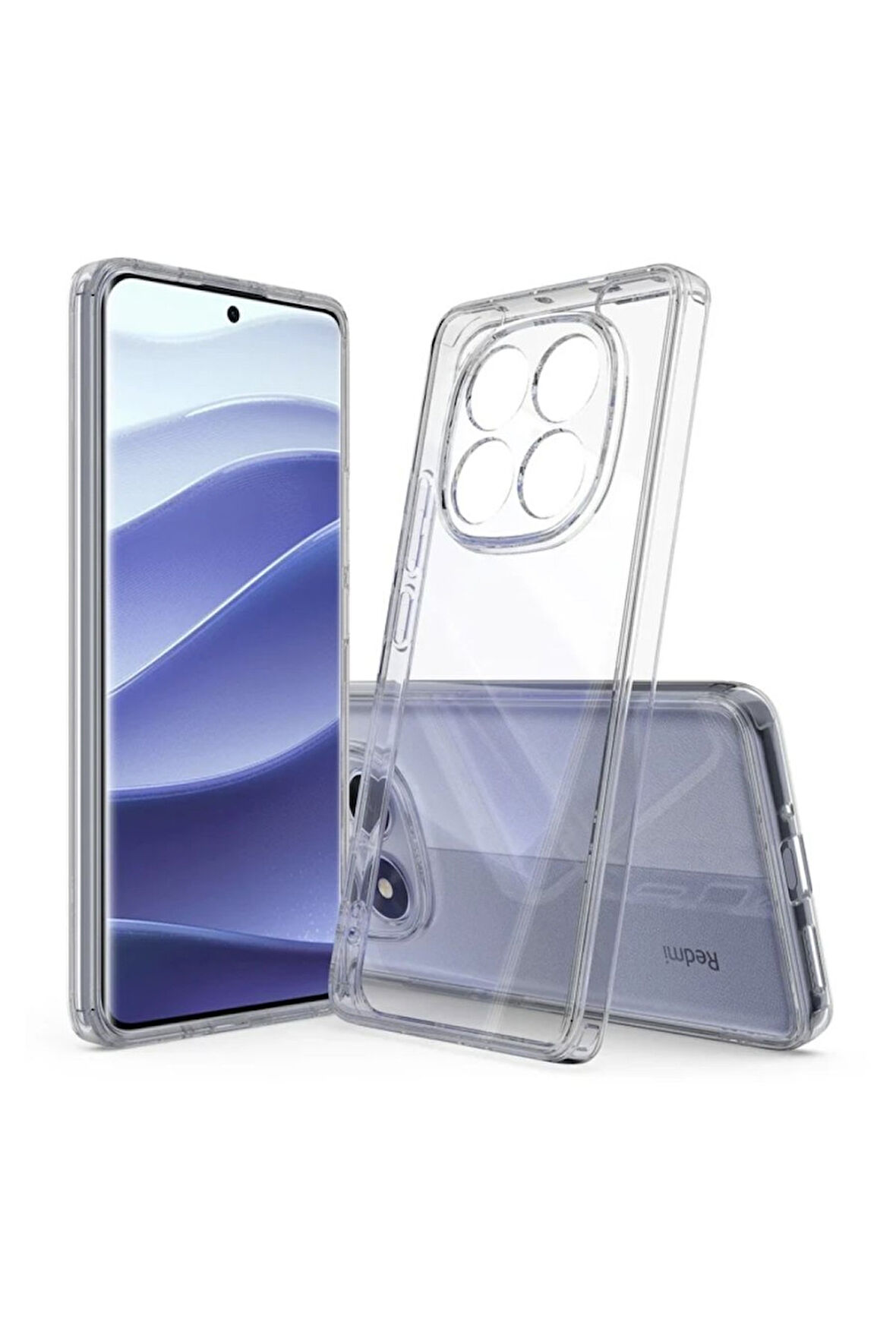 Redmi Note 14 Pro 5G Uyumlu Şeffaf Silikon Kılıf - Kamera Korumalı Esnek Tam Koruma Kapak