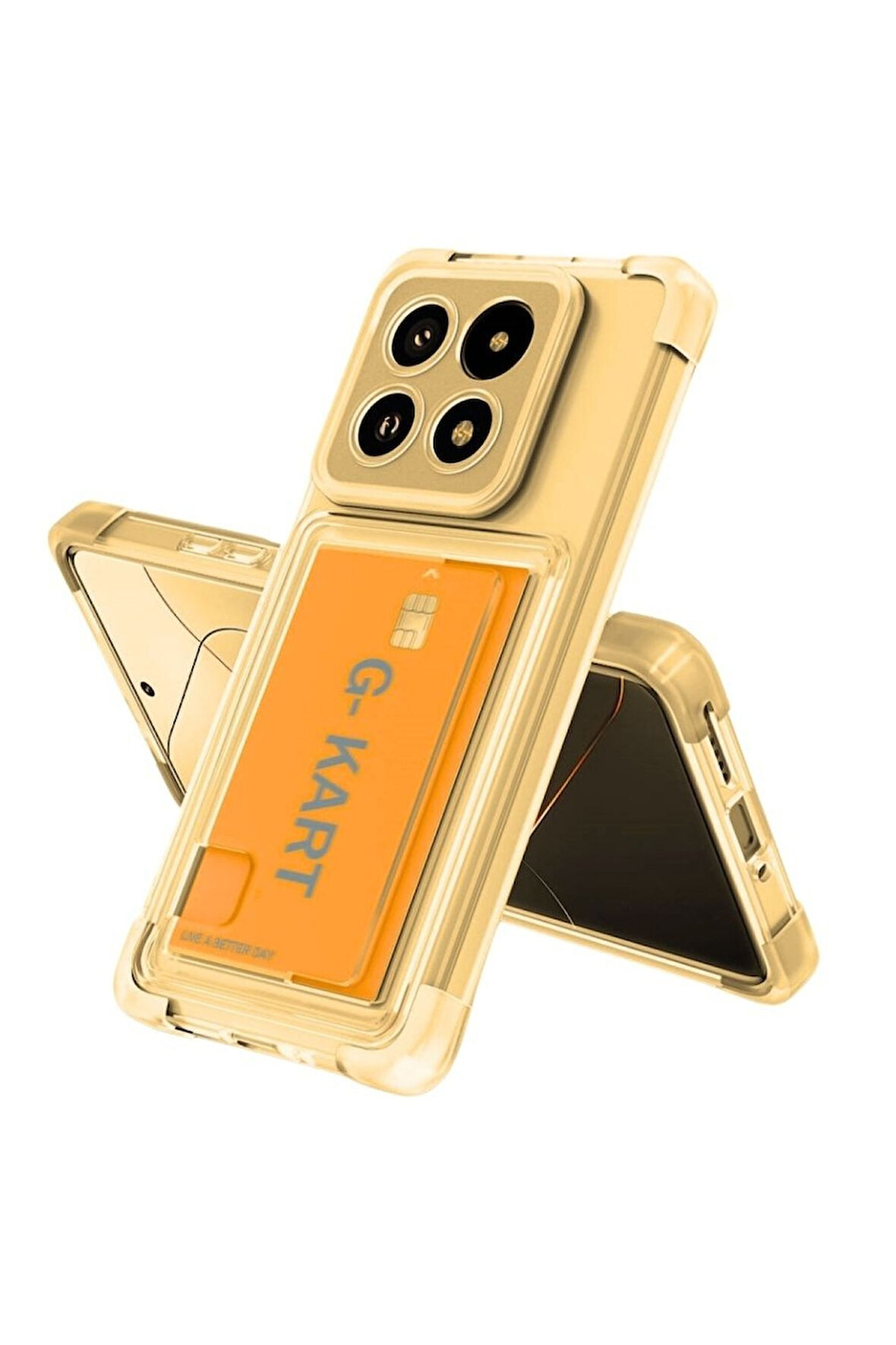 Infinix Note 40 Pro Plus 5G Uyumlu Kılıf Darbe Emici Köşe Korumalı Kartlıklı Cüzdanlı Silikon Kapak - Füme