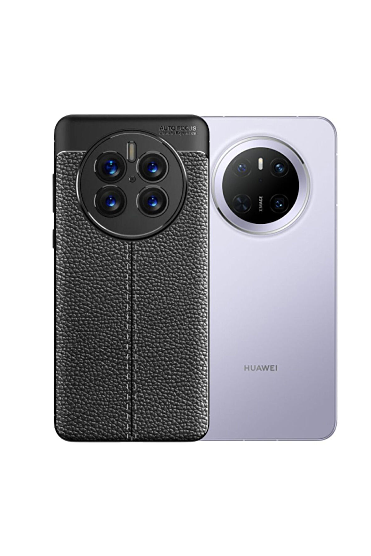 Huawei Mate 70 Uyumlu Silikon Kılıf Deri Desenli Kamera Korumalı Darbe Emici Autofocus Kapak